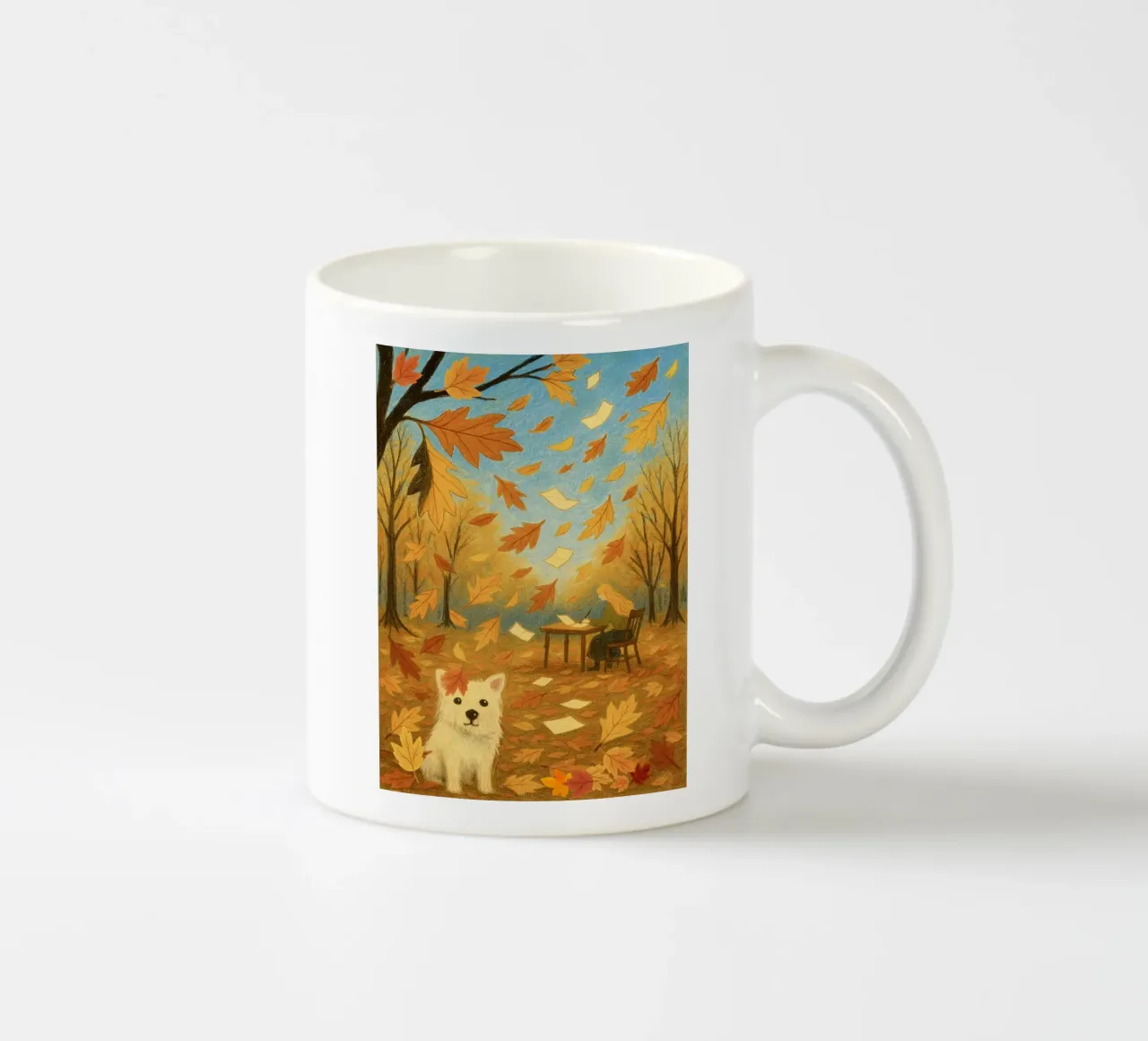 Lettere all'autunno tazza in ceramica da Taika Tori Art