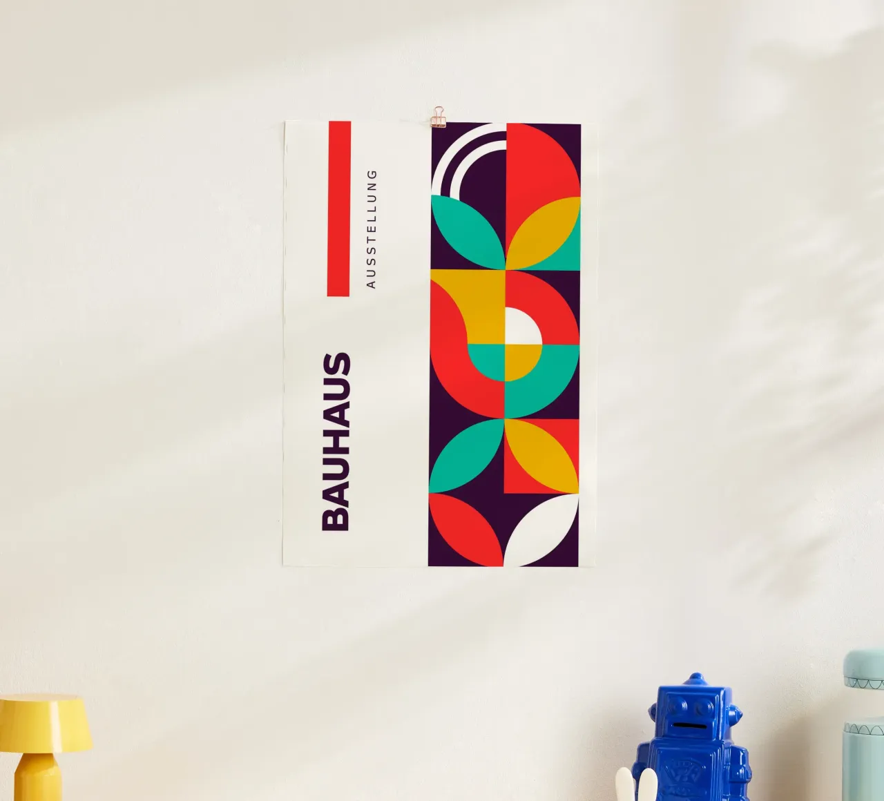 Bauhaus Tentoonstelling Poster Print - Abstract Geometrisch Minimal hahnemühle van Grungeo