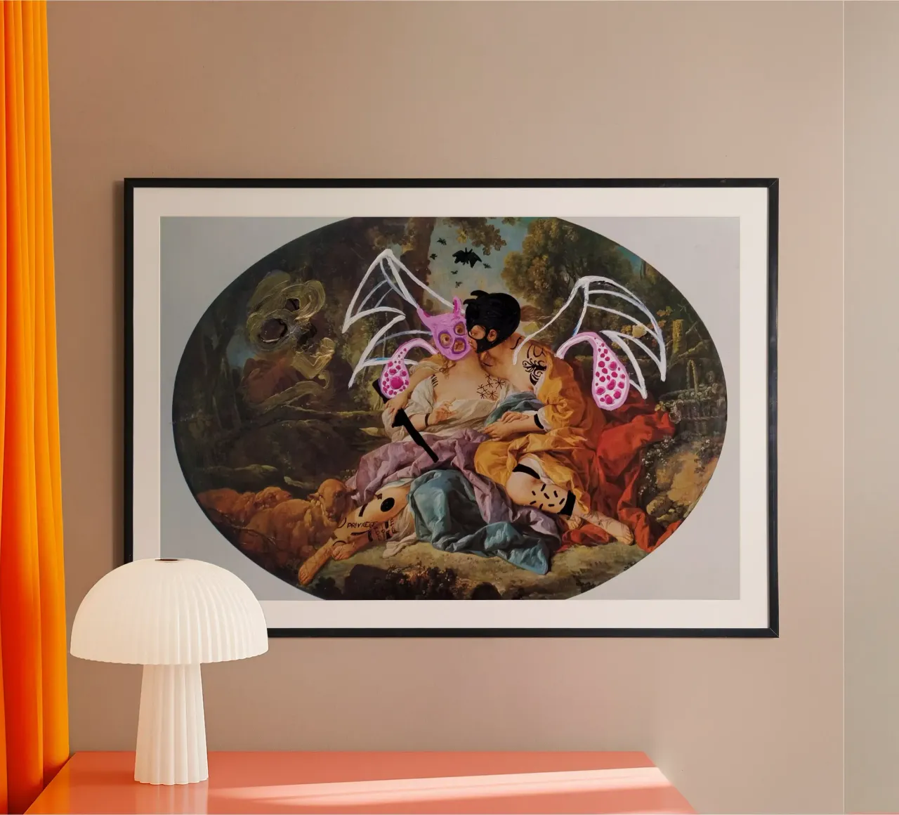 Sie will Rache Poster mit Kunststoffrahmen von Trash is dada Official
