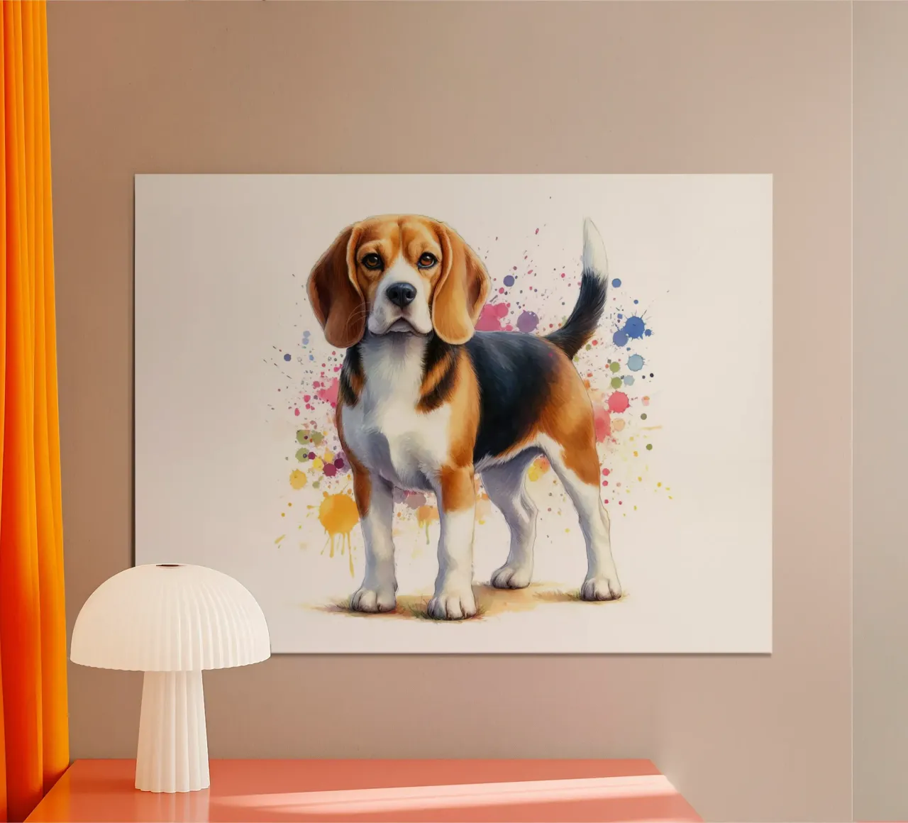 Cane beagle in acquerello carta hahnemühle da 🎁 NOBELART