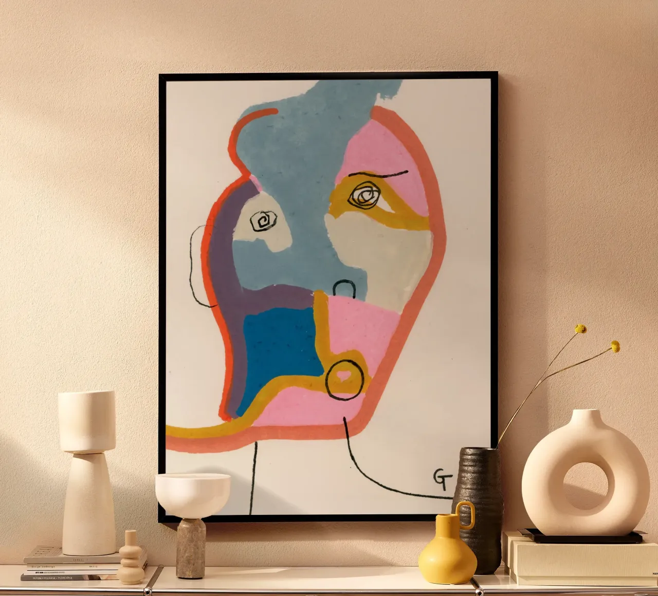Even the noble and great poster con telaio in legno da gtobonart
