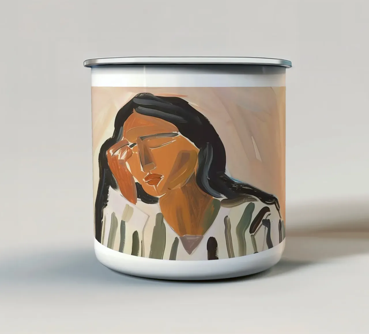 Quiet Contemplation tazza in smalto da BALIKA HOMES ART