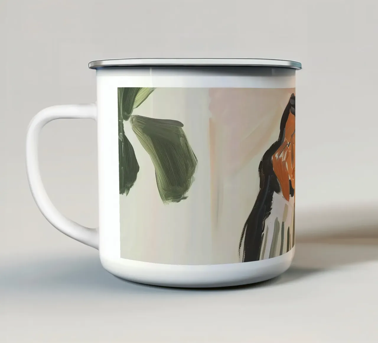 Quiet Contemplation tazza in smalto da BALIKA HOMES ART