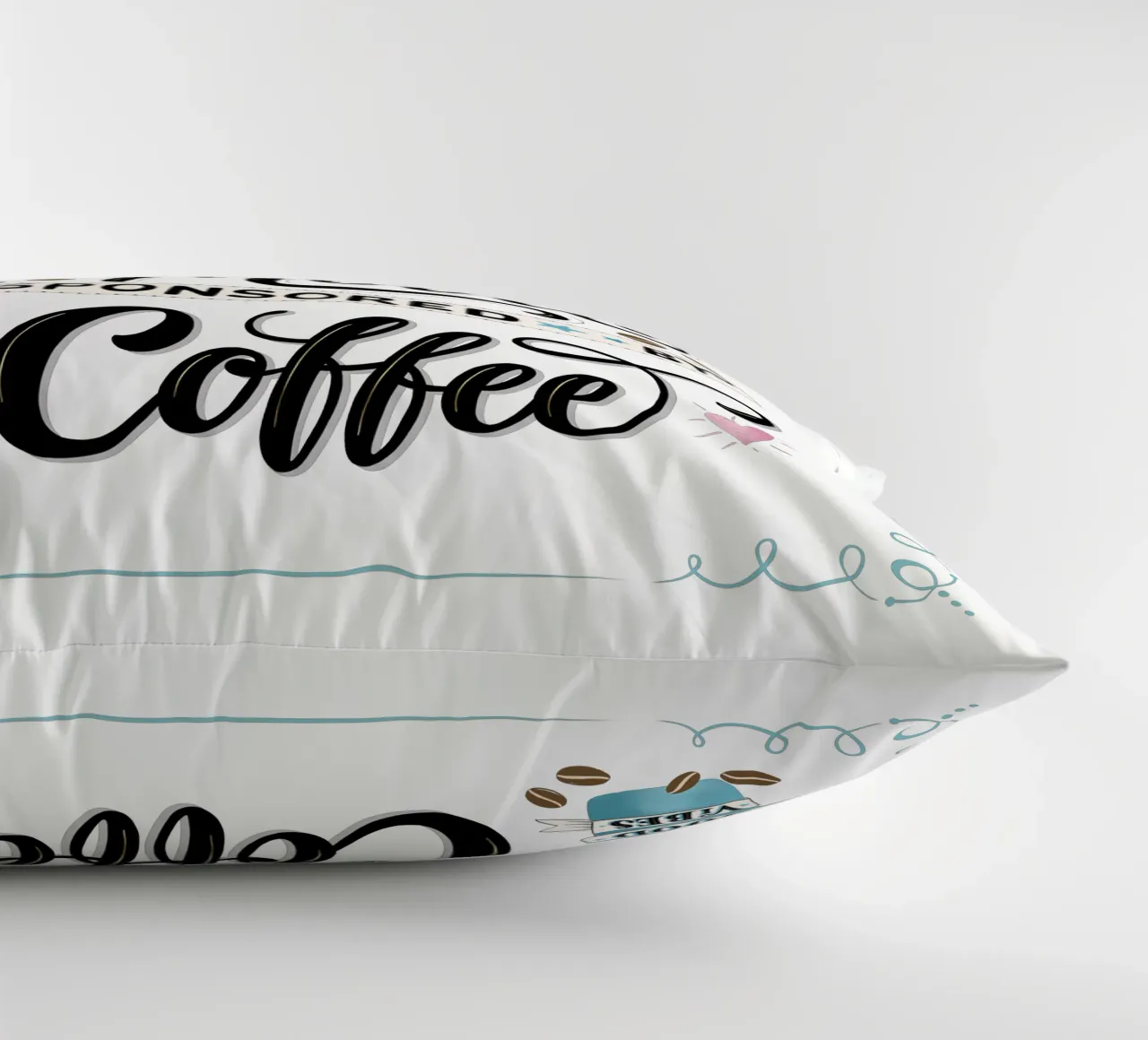 Kaffee. Zitat. Buon umore. Felicità. cuscino da CalliLetters