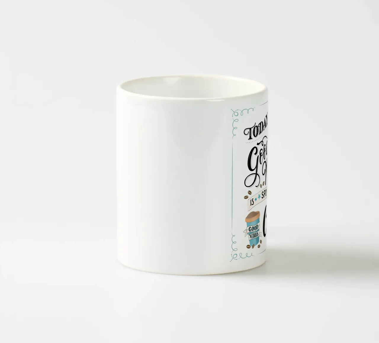 Kaffee. Zitat. Buon umore. Felicità. tazza in ceramica da CalliLetters