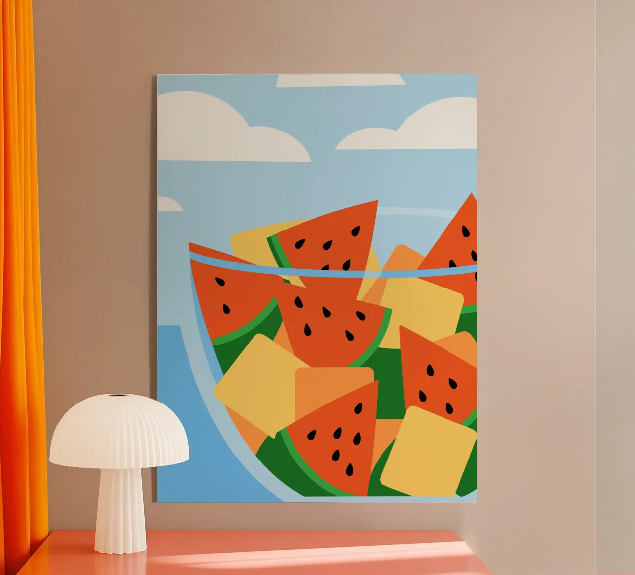 Freschezza delle fette di anguria plexiglass da OFFICIAL FRUIT & VEGETABLES