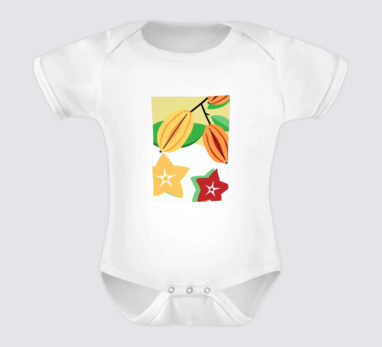 Pompelmo fresco body neonato maniche corte da OFFICIAL FRUIT & VEGETABLES
