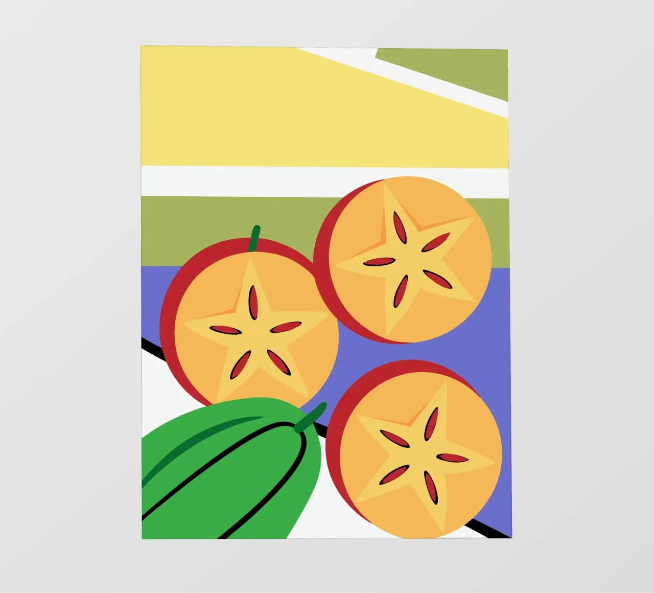 Fette di carambola telo in pvc da OFFICIAL FRUIT & VEGETABLES