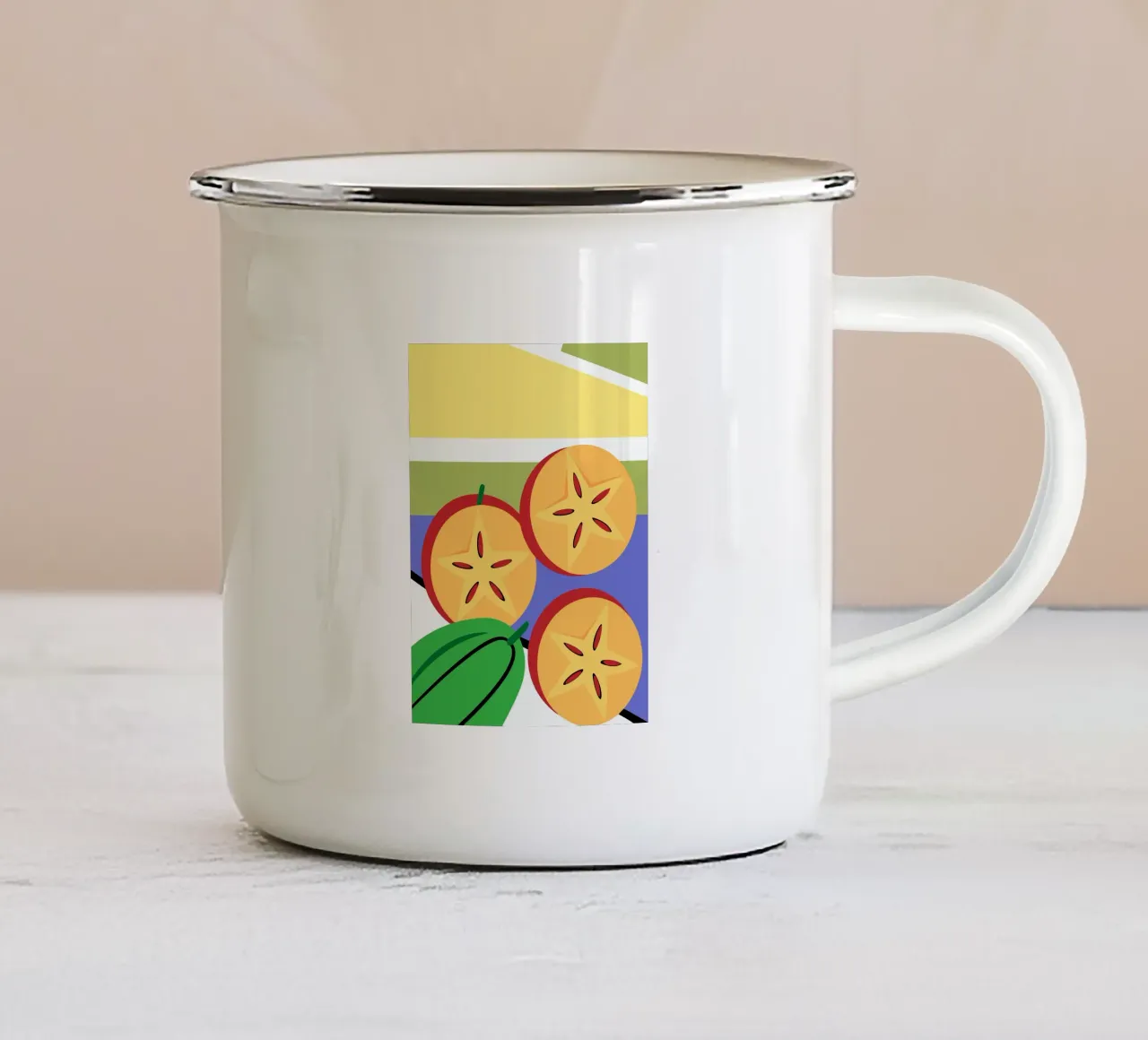 Fette di carambola tazza in smalto da OFFICIAL FRUIT & VEGETABLES