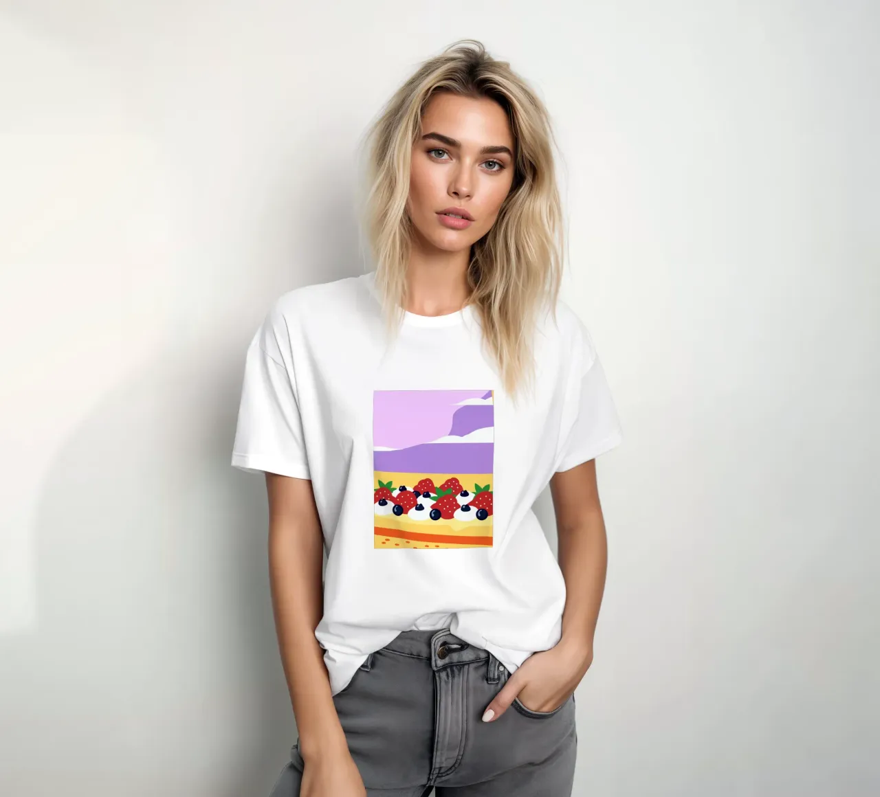 Crostata di fragole e mirtilli t-shirt da OFFICIAL FRUIT & VEGETABLES