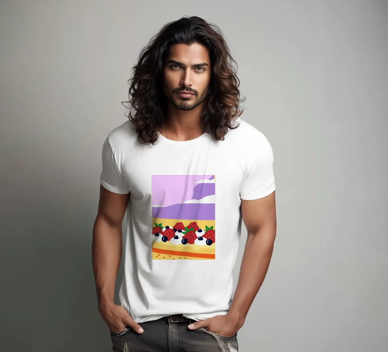 Crostata di fragole e mirtilli t-shirt da OFFICIAL FRUIT & VEGETABLES