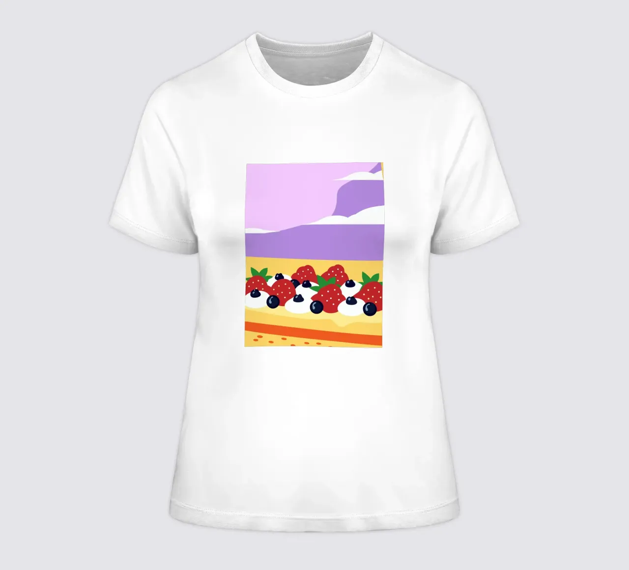 Crostata di fragole e mirtilli t-shirt da donna da OFFICIAL FRUIT & VEGETABLES