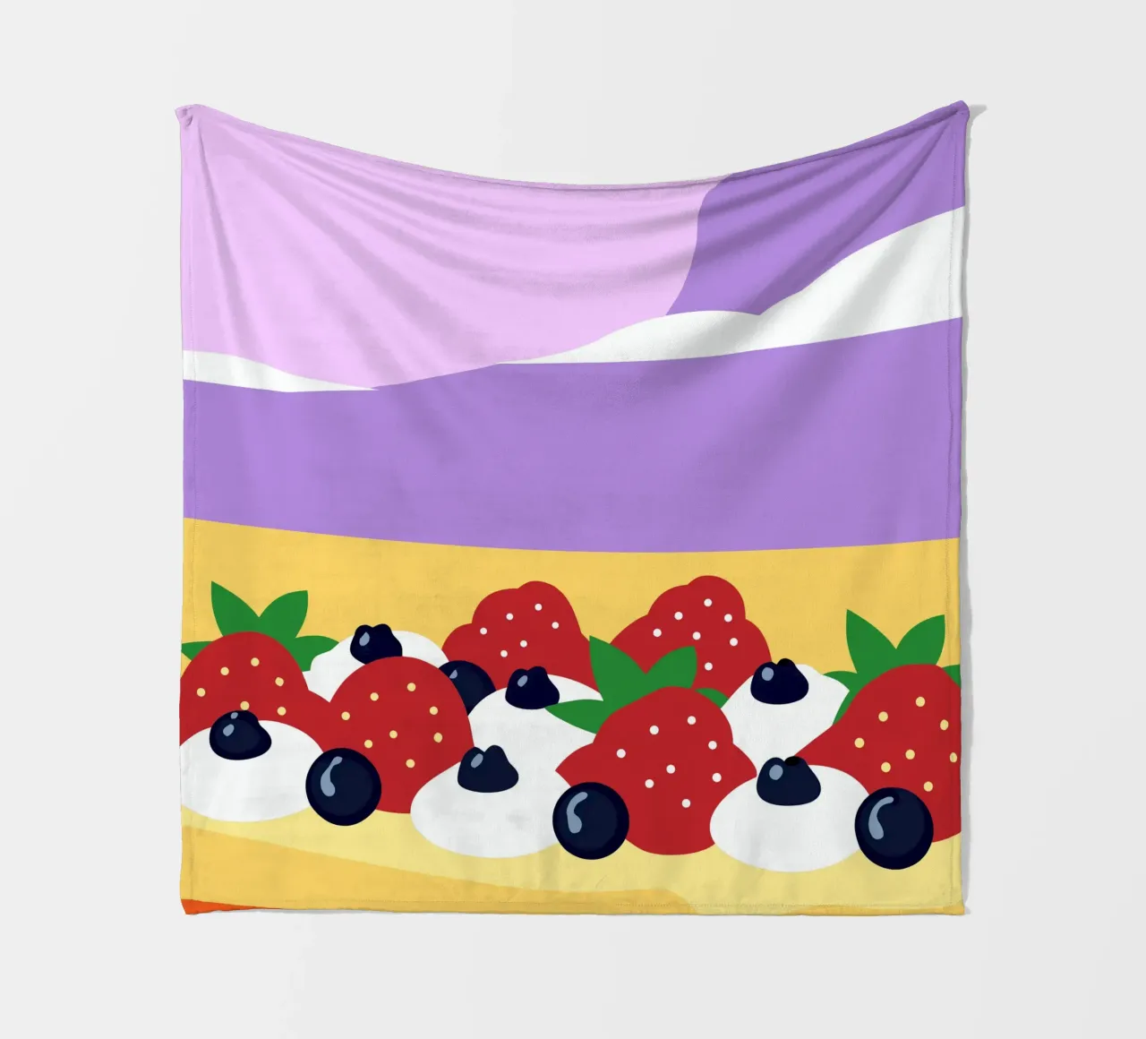 Crostata di fragole e mirtilli coperta in pile da OFFICIAL FRUIT & VEGETABLES