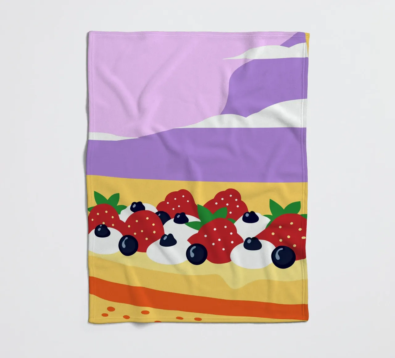 Crostata di fragole e mirtilli coperta in pile da OFFICIAL FRUIT & VEGETABLES