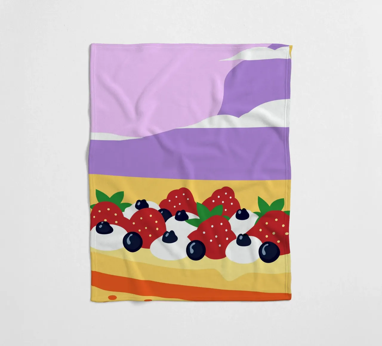 Crostata di fragole e mirtilli coperta in pile da OFFICIAL FRUIT & VEGETABLES