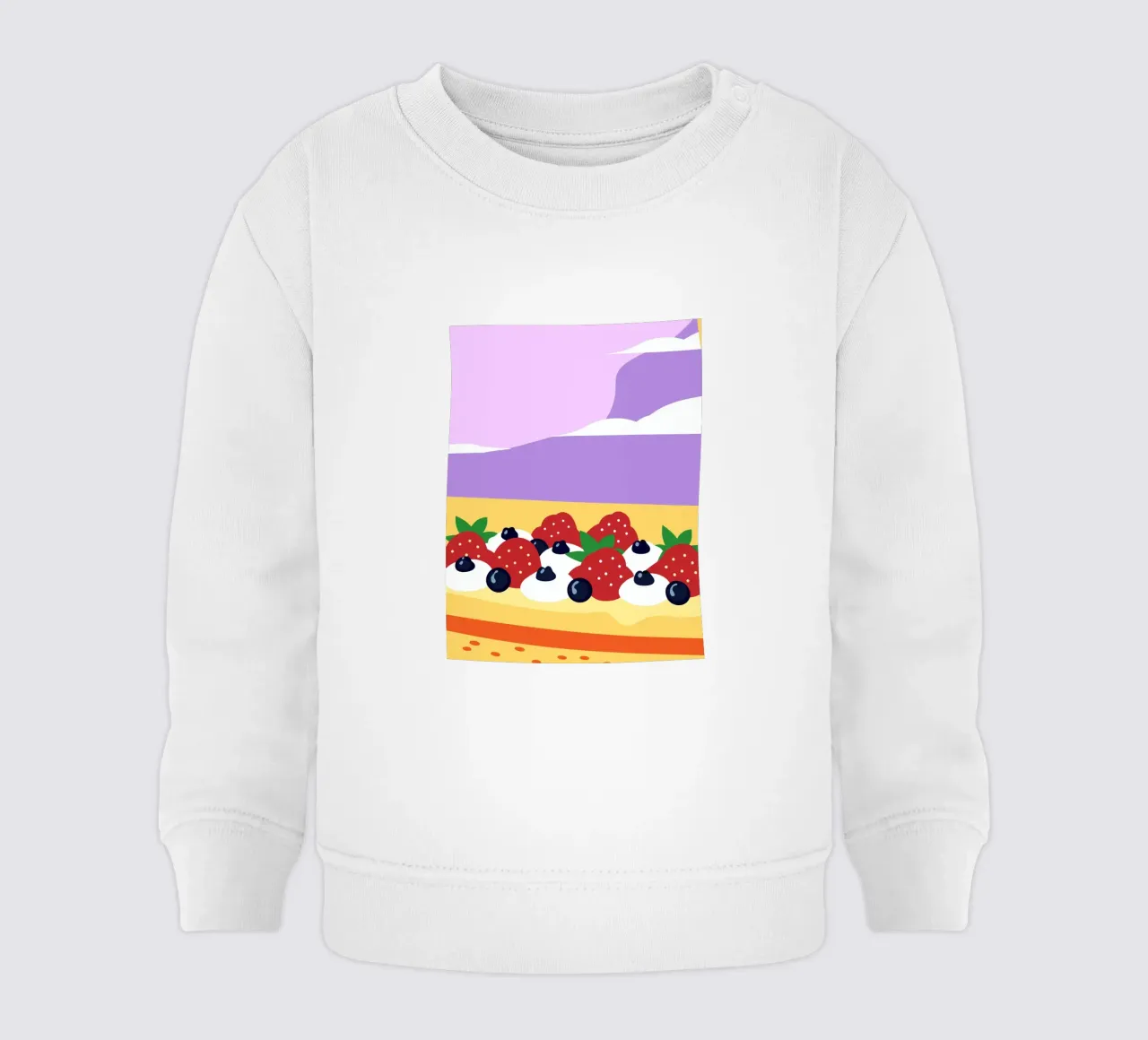 Crostata di fragole e mirtilli felpa neonato da OFFICIAL FRUIT & VEGETABLES