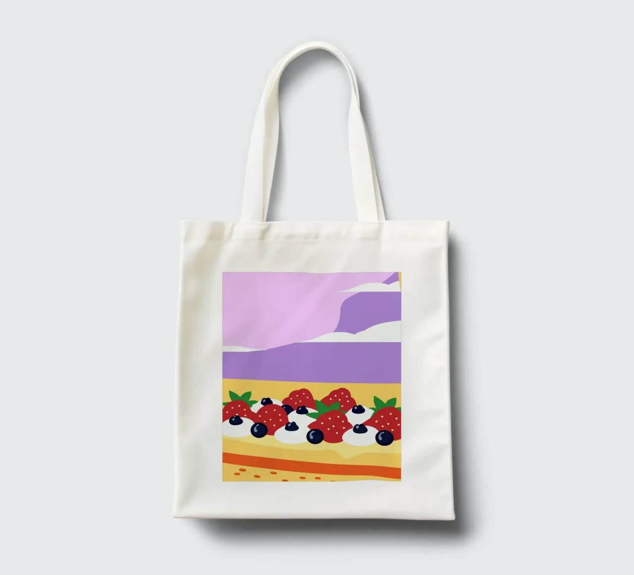 Crostata di fragole e mirtilli borsa in juta da OFFICIAL FRUIT & VEGETABLES
