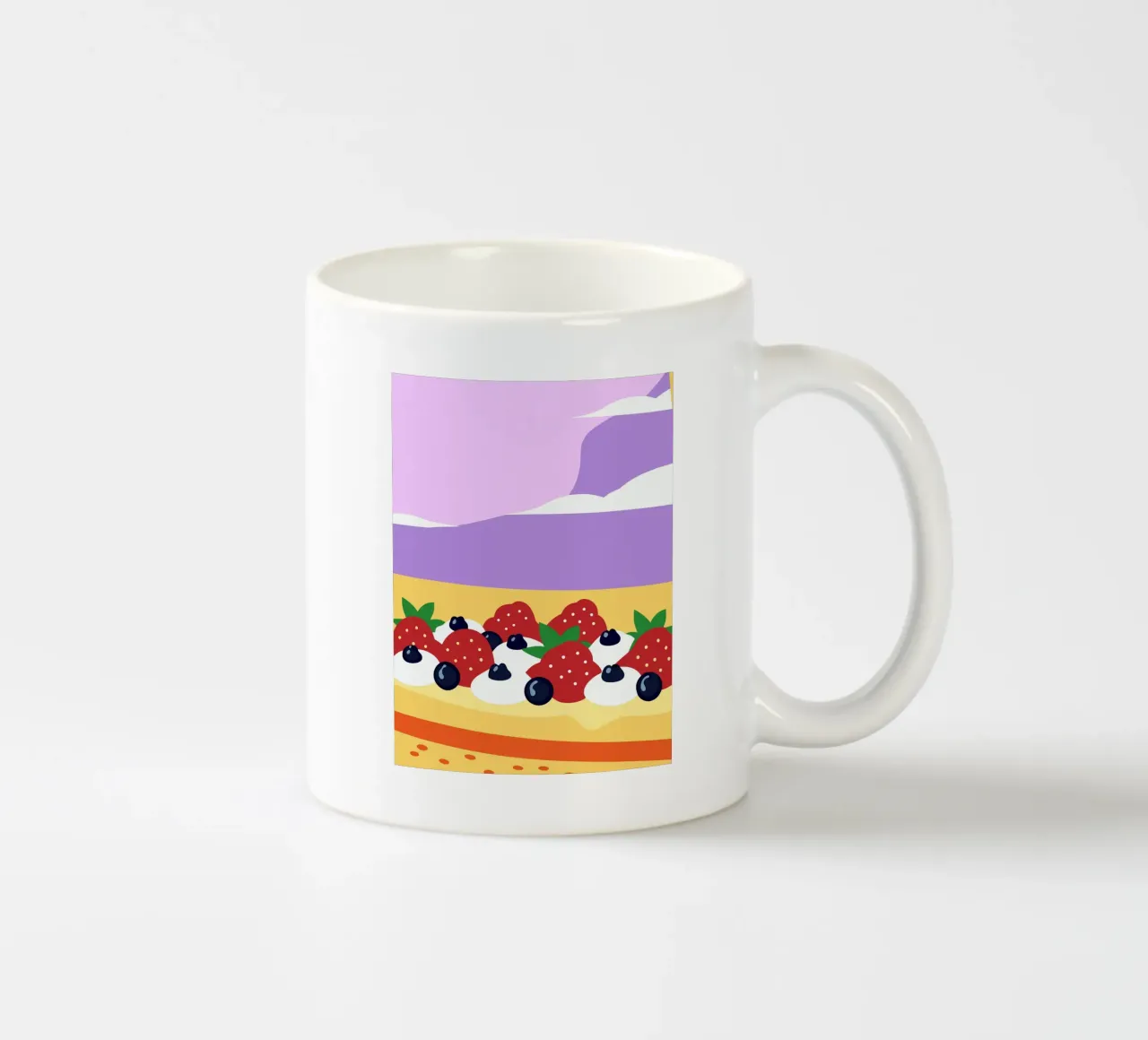 Crostata di fragole e mirtilli tazza in ceramica da OFFICIAL FRUIT & VEGETABLES