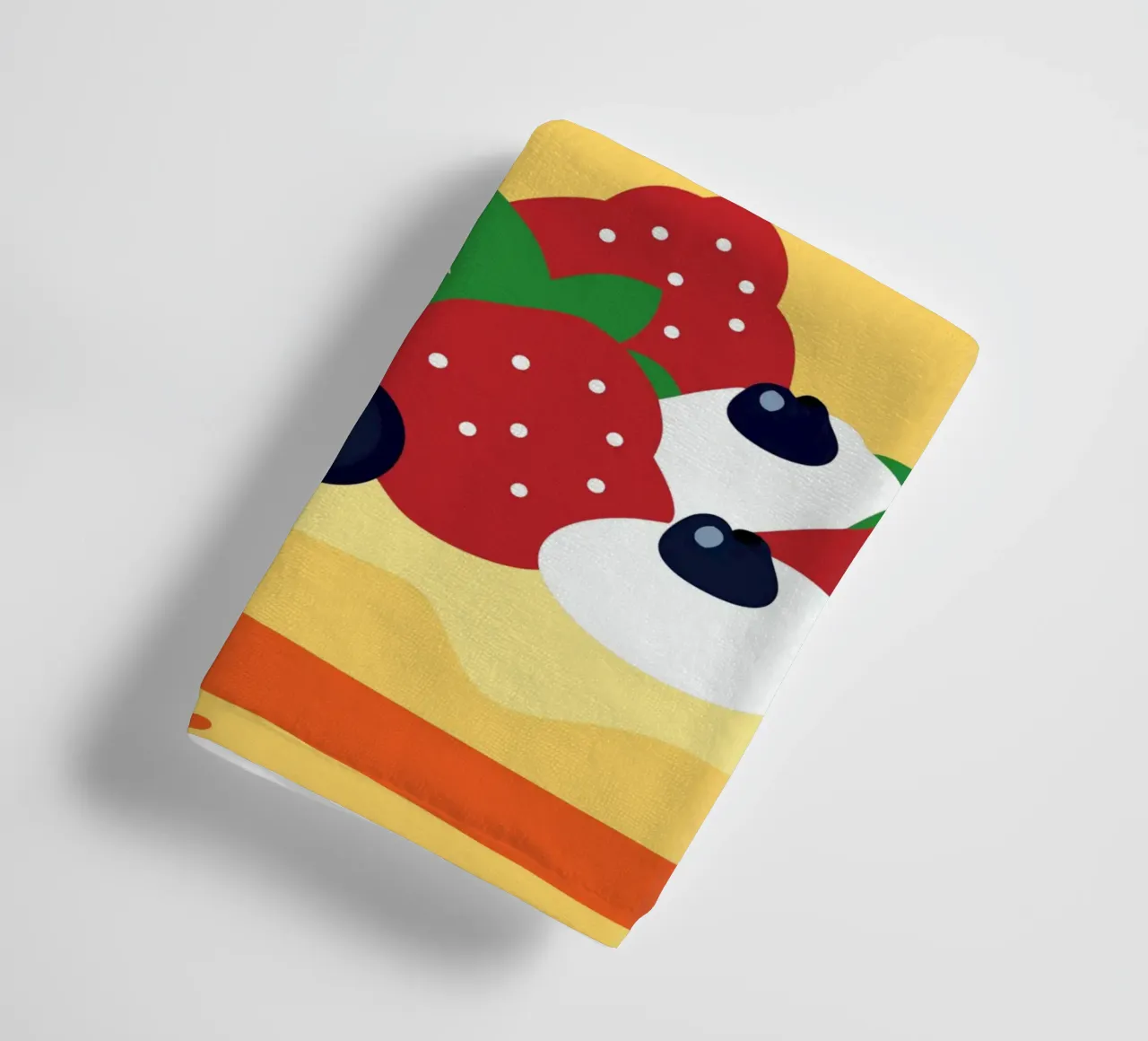 Crostata di fragole e mirtilli asciugamano da bagno da OFFICIAL FRUIT & VEGETABLES