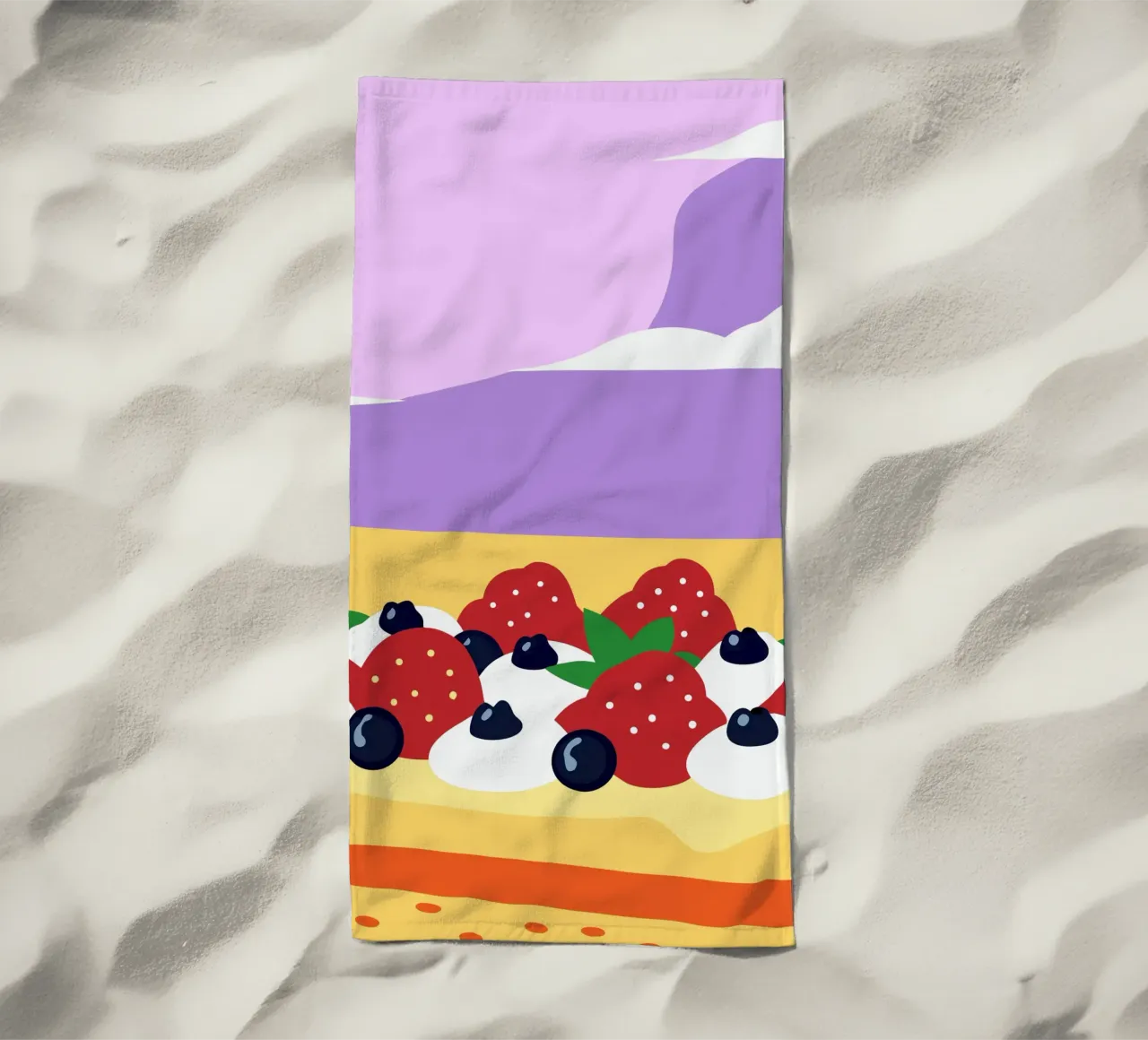 Crostata di fragole e mirtilli telo mare da OFFICIAL FRUIT & VEGETABLES