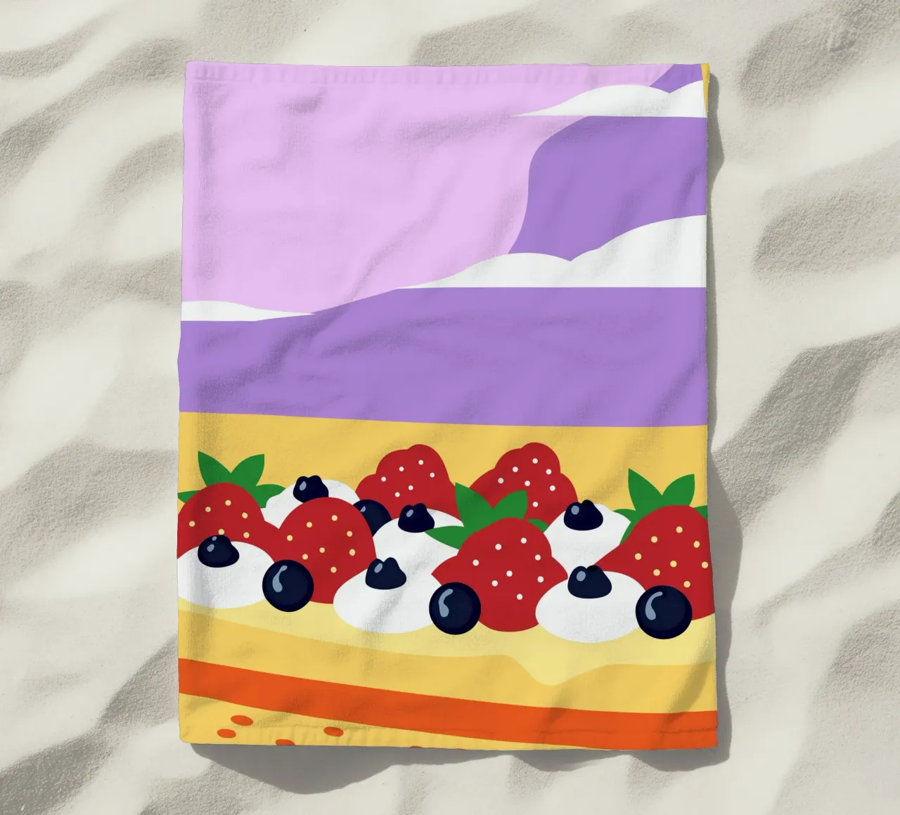 Crostata di fragole e mirtilli telo mare da OFFICIAL FRUIT & VEGETABLES