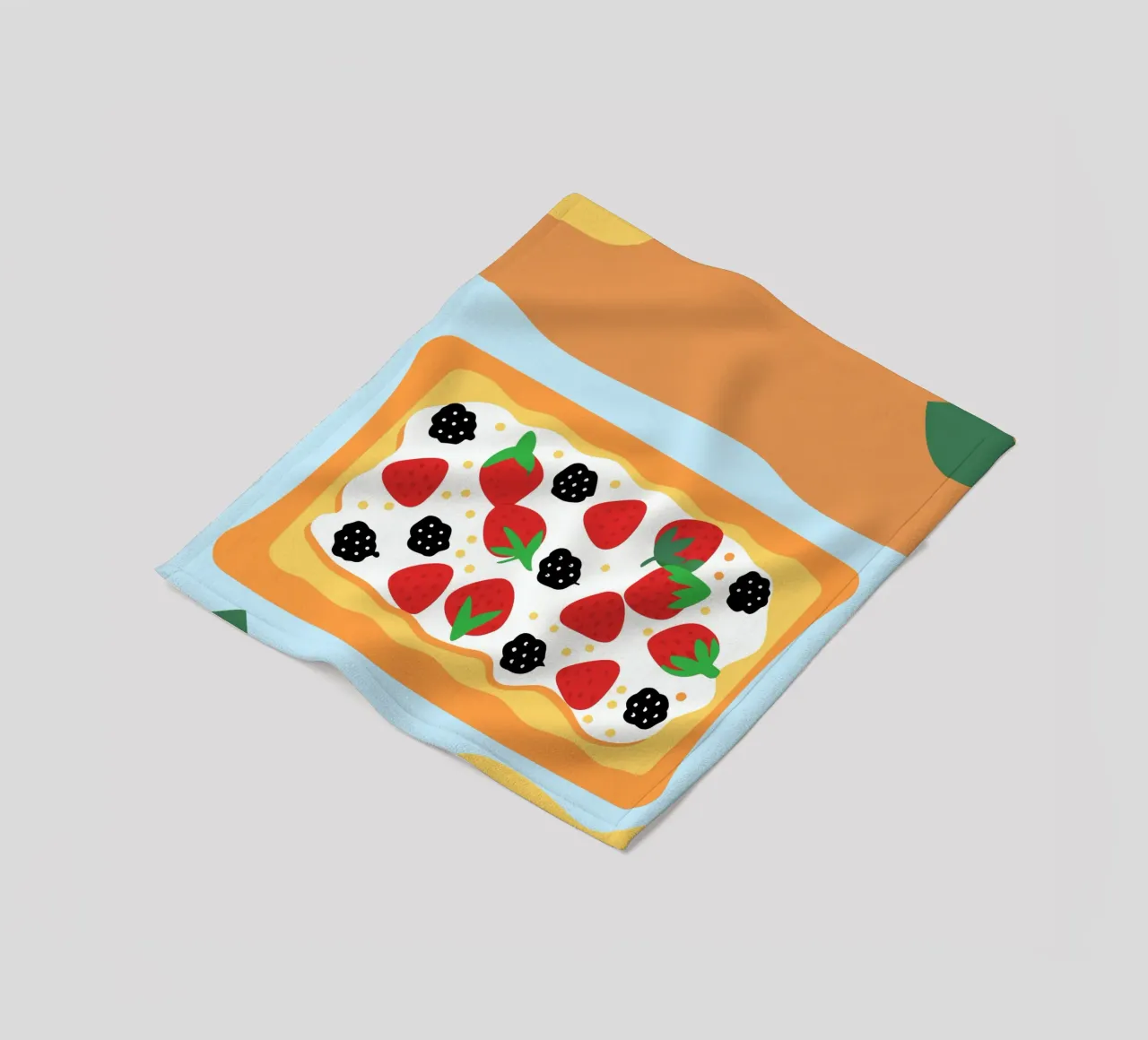 Torta crostata con copertura di fragole e more coperta in pile da OFFICIAL FRUIT & VEGETABLES