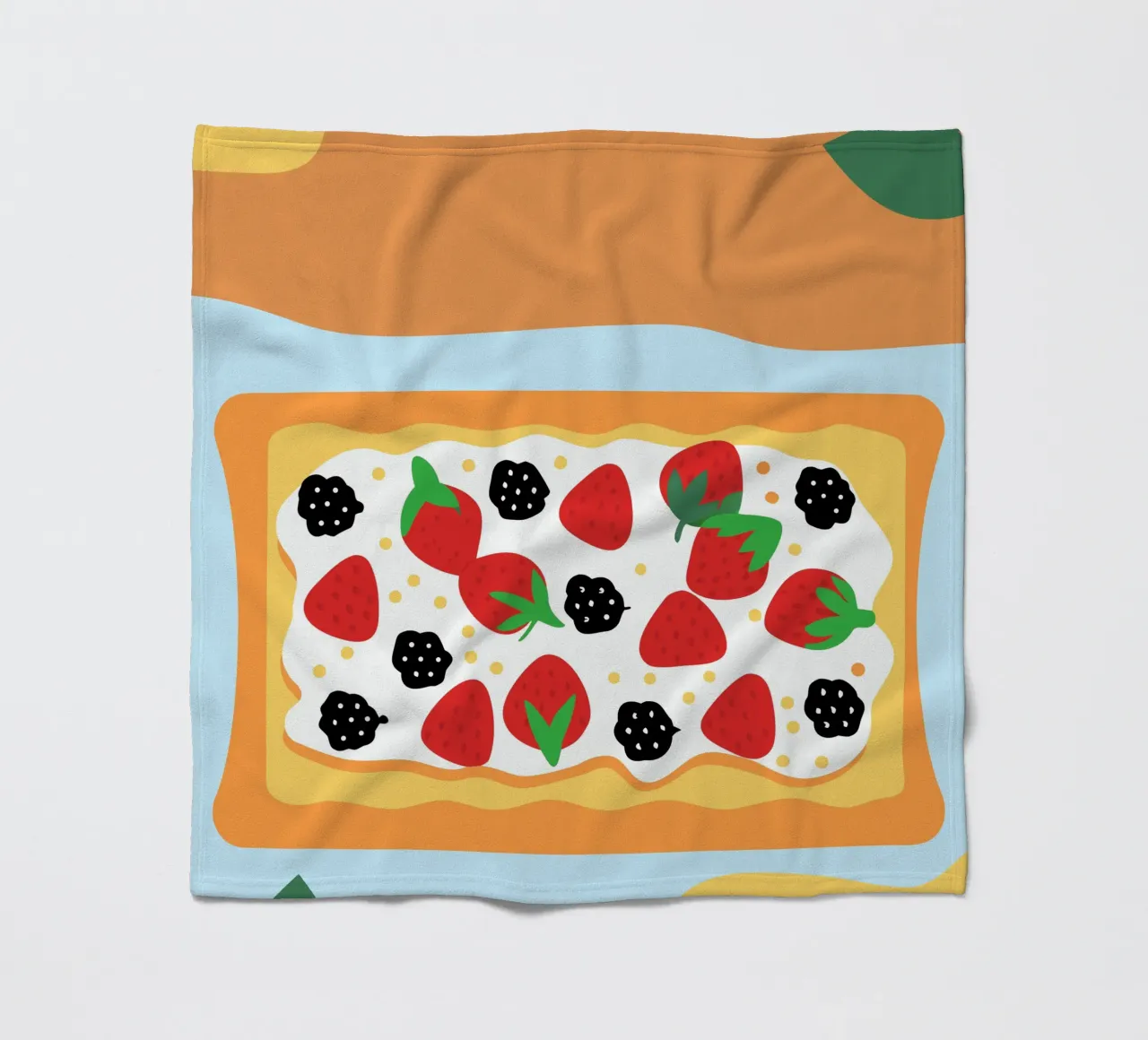 Torta crostata con copertura di fragole e more coperta in pile da OFFICIAL FRUIT & VEGETABLES