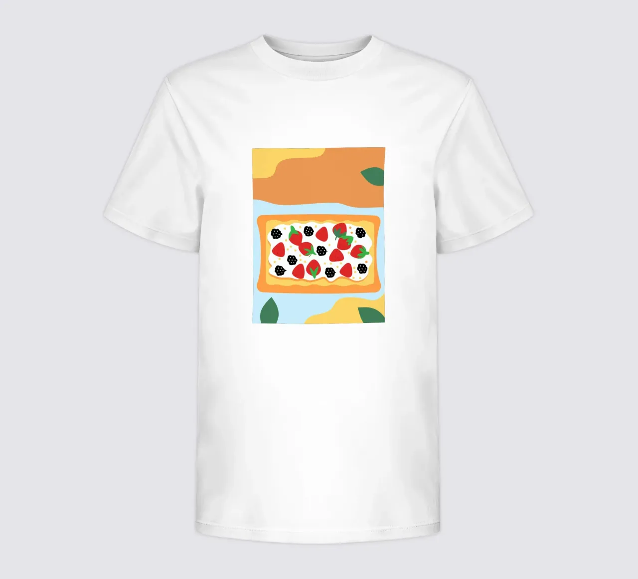 Torta crostata con copertura di fragole e more t-shirt bambini da OFFICIAL FRUIT & VEGETABLES