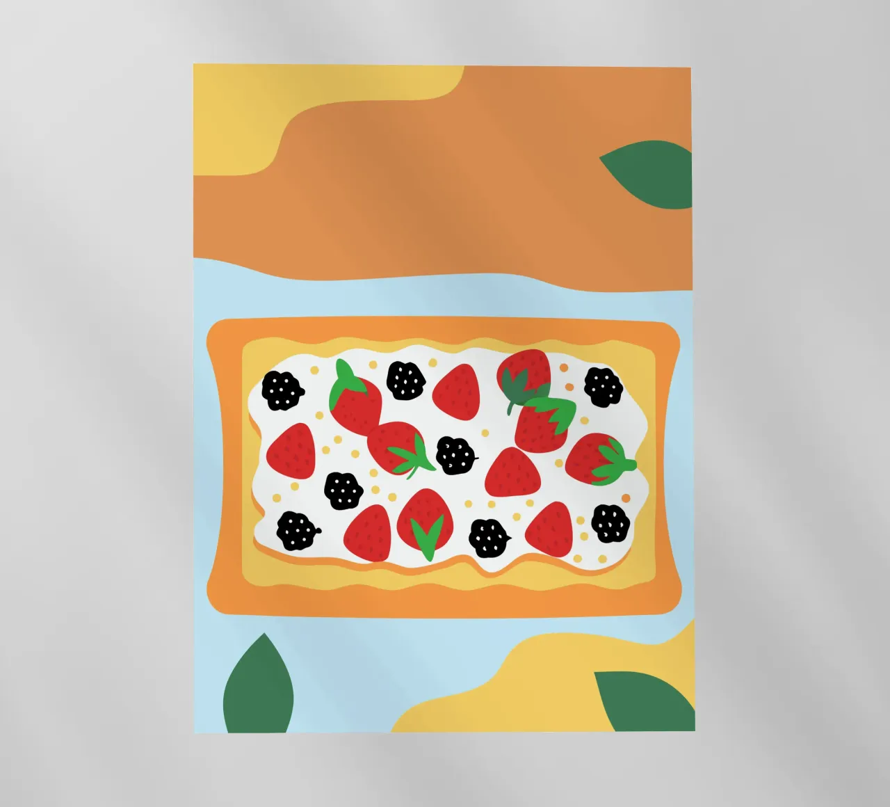 Torta crostata con copertura di fragole e more pellicola backlit da OFFICIAL FRUIT & VEGETABLES