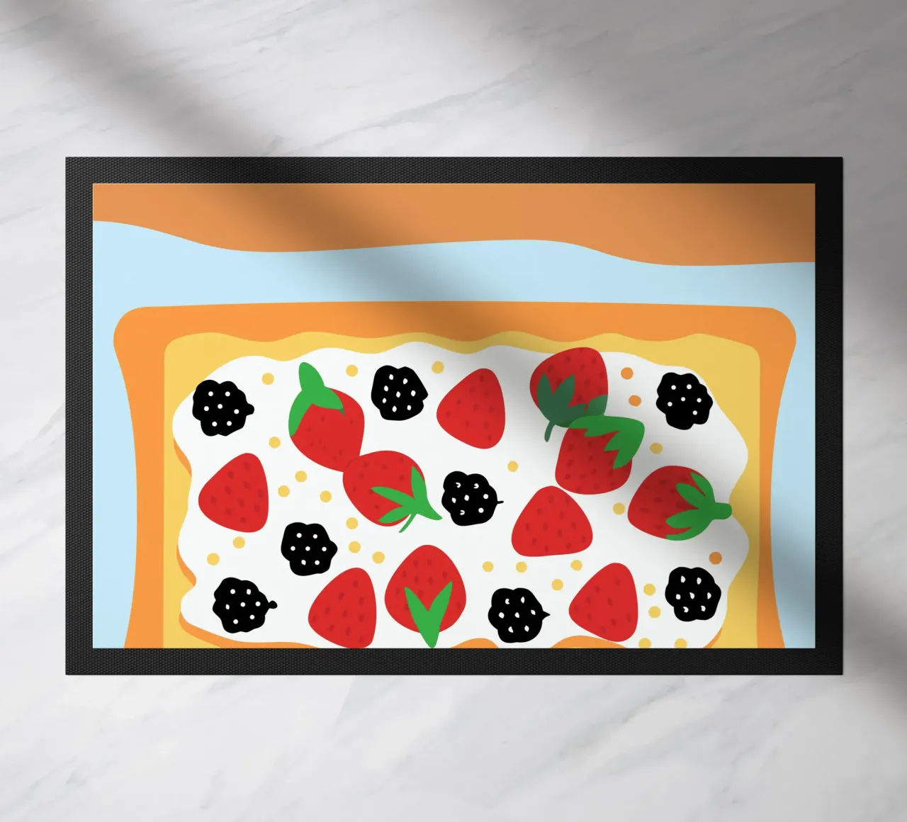 Torta crostata con copertura di fragole e more zerbino da OFFICIAL FRUIT & VEGETABLES