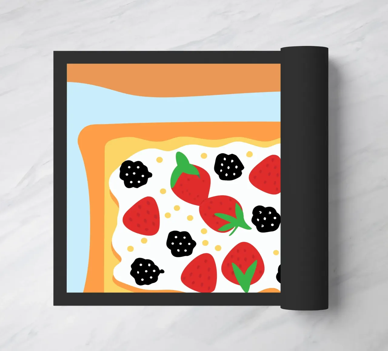 Torta crostata con copertura di fragole e more zerbino da OFFICIAL FRUIT & VEGETABLES