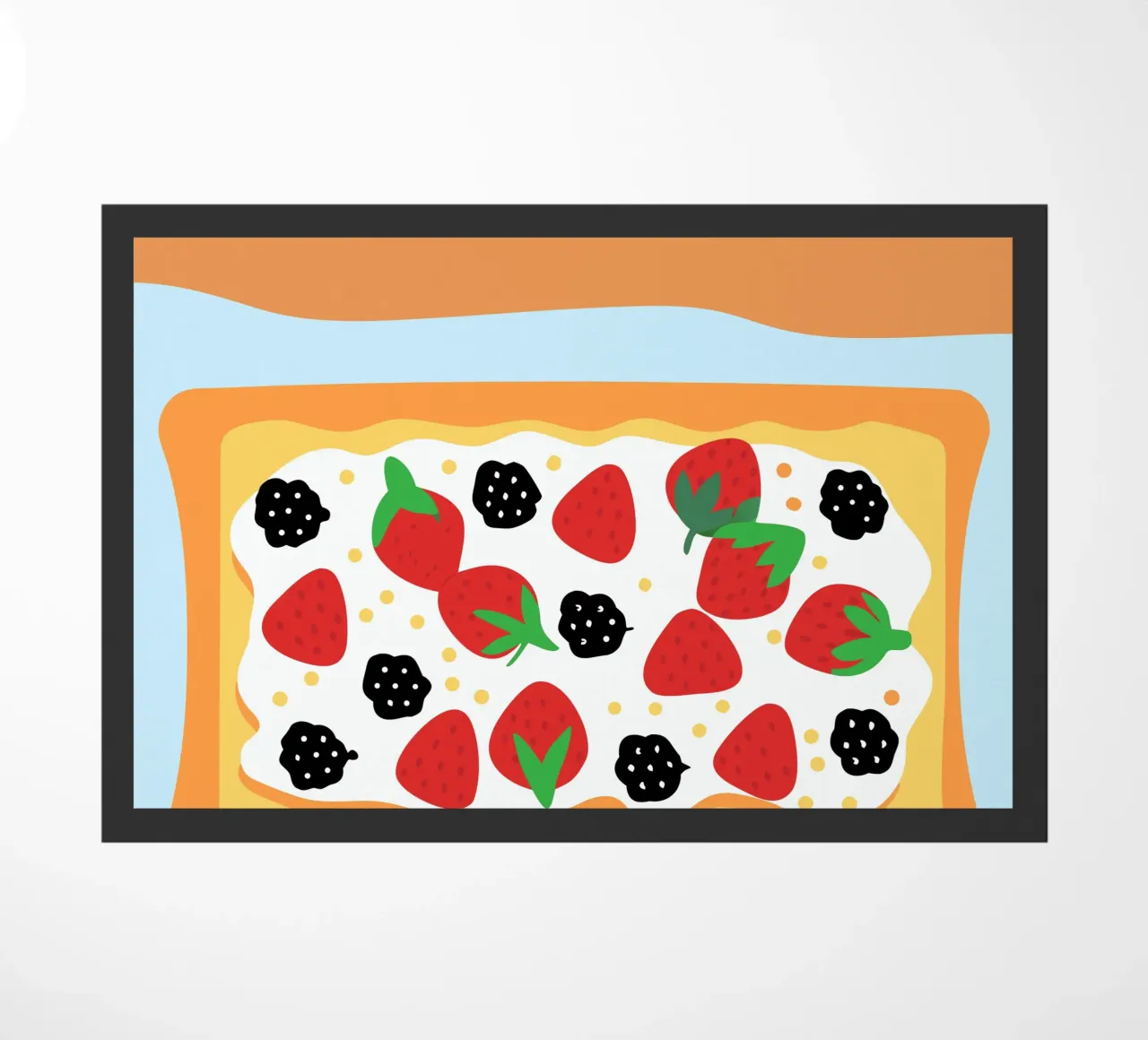 Torta crostata con copertura di fragole e more zerbino da OFFICIAL FRUIT & VEGETABLES