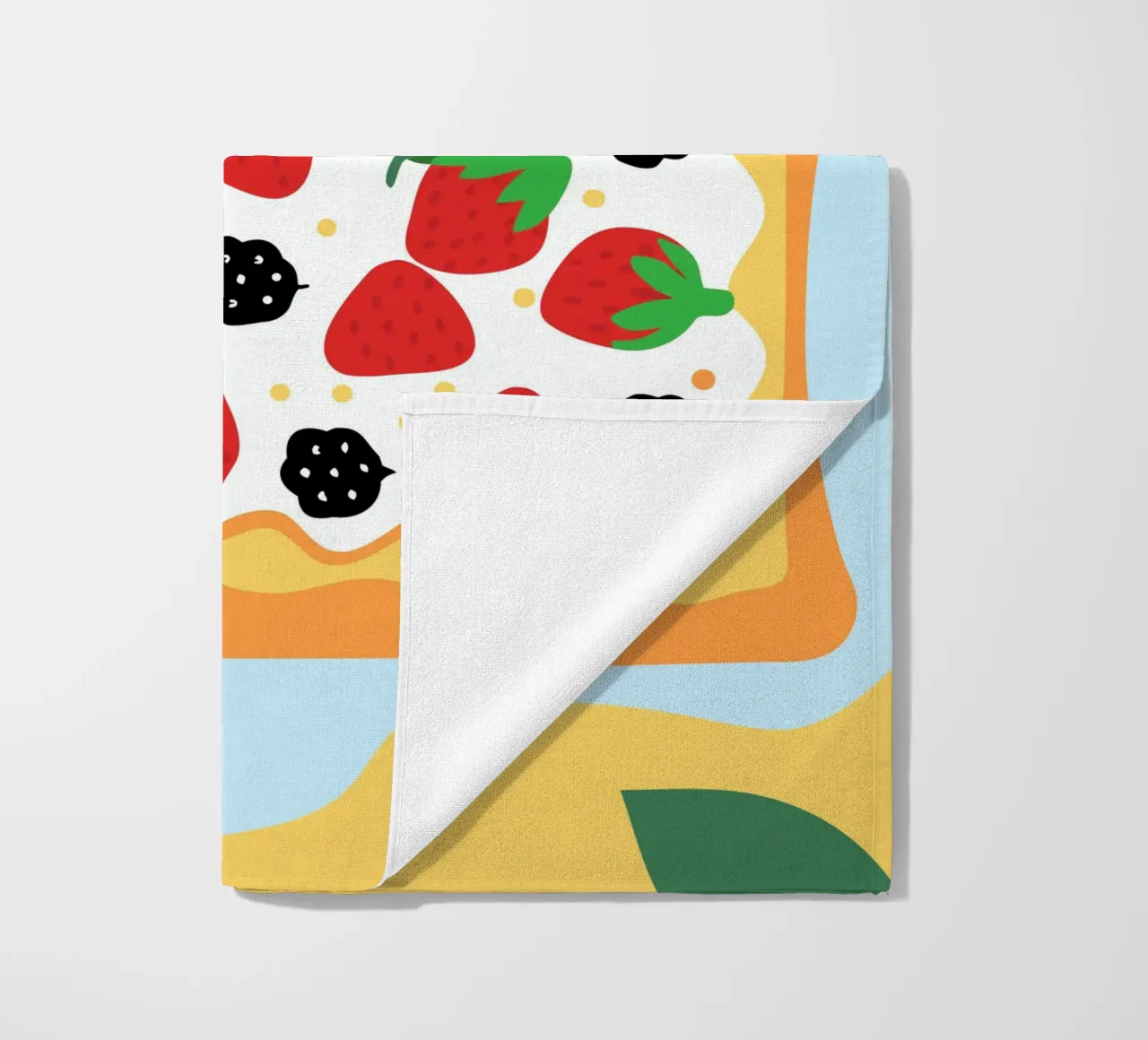 Torta crostata con copertura di fragole e more telo mare da OFFICIAL FRUIT & VEGETABLES