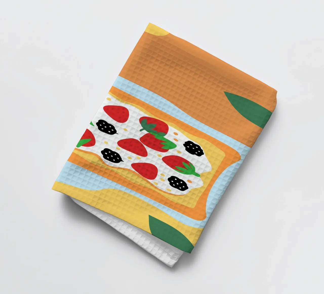 Torta crostata con copertura di fragole e more canovaccio da cucina da OFFICIAL FRUIT & VEGETABLES