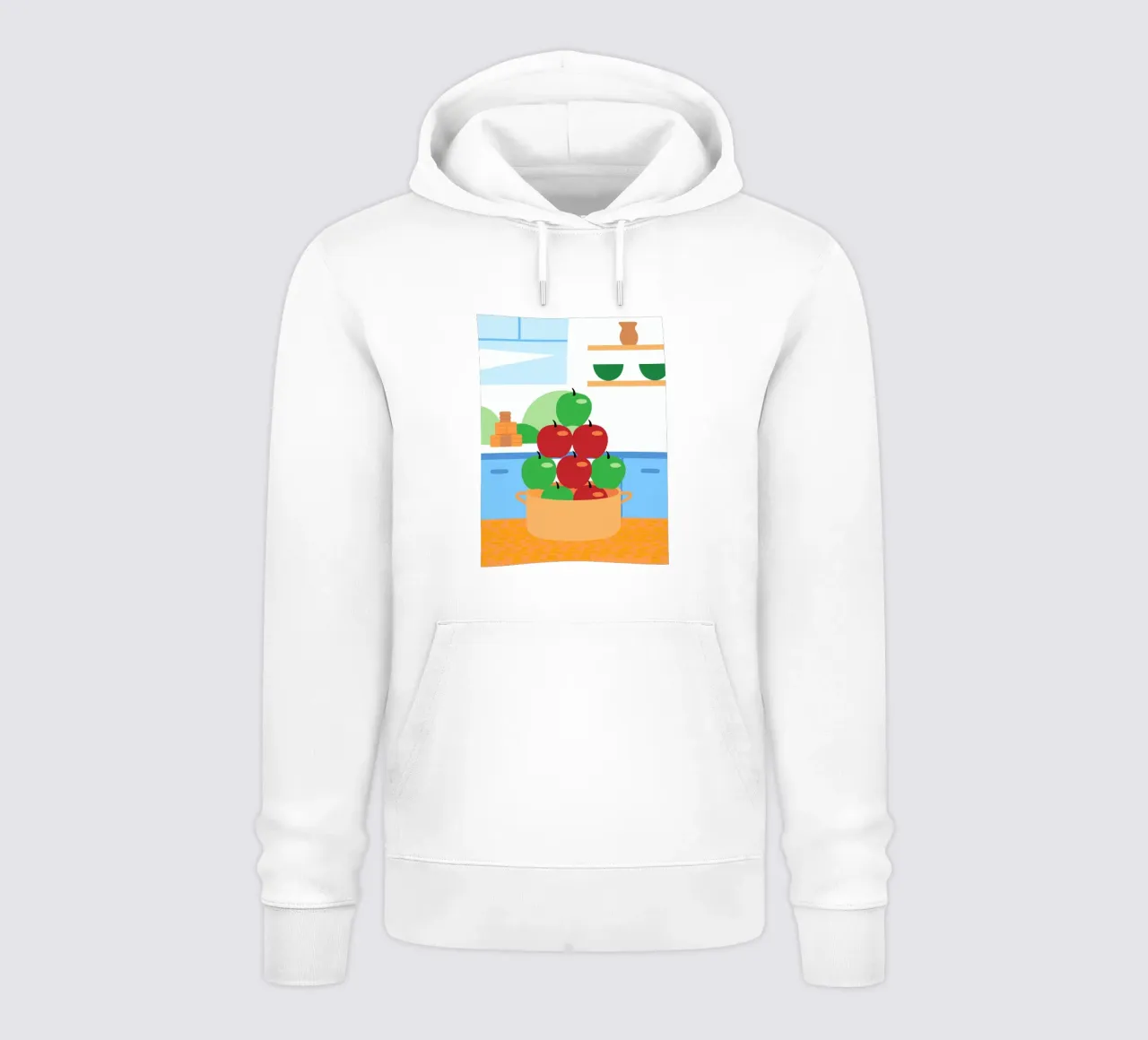 Mele rosse e verdi in vaso felpa con cappuccio da OFFICIAL FRUIT & VEGETABLES