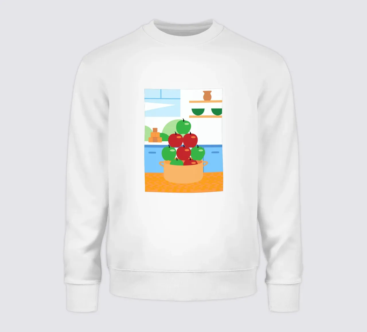 Mele rosse e verdi in vaso felpa da OFFICIAL FRUIT & VEGETABLES