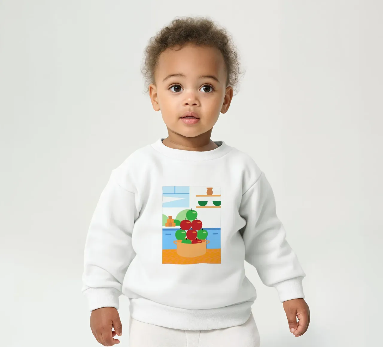 Mele rosse e verdi in vaso felpa neonato da OFFICIAL FRUIT & VEGETABLES