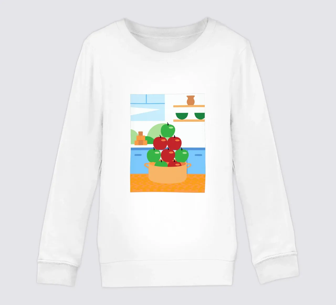 Mele rosse e verdi in vaso felpa bambino da OFFICIAL FRUIT & VEGETABLES