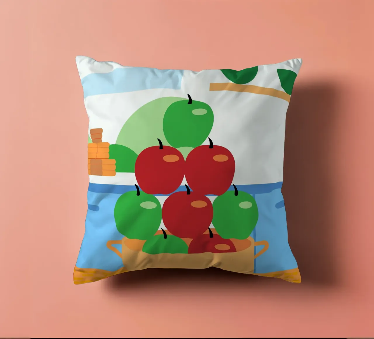 Mele rosse e verdi in vaso cuscino da OFFICIAL FRUIT & VEGETABLES