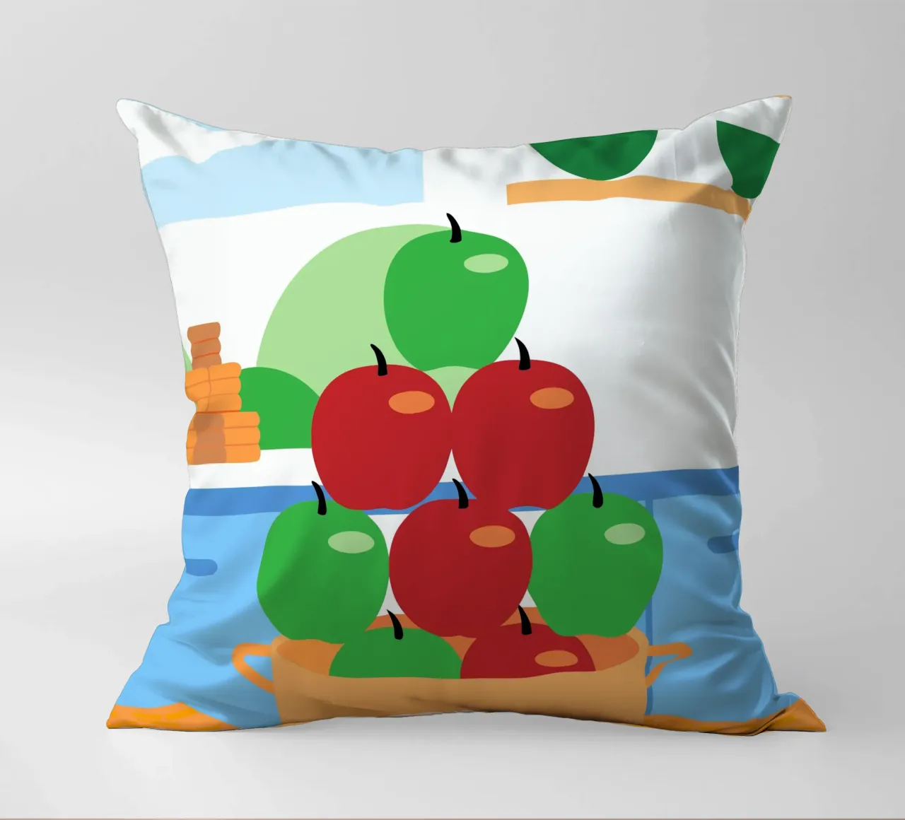Mele rosse e verdi in vaso cuscino da OFFICIAL FRUIT & VEGETABLES
