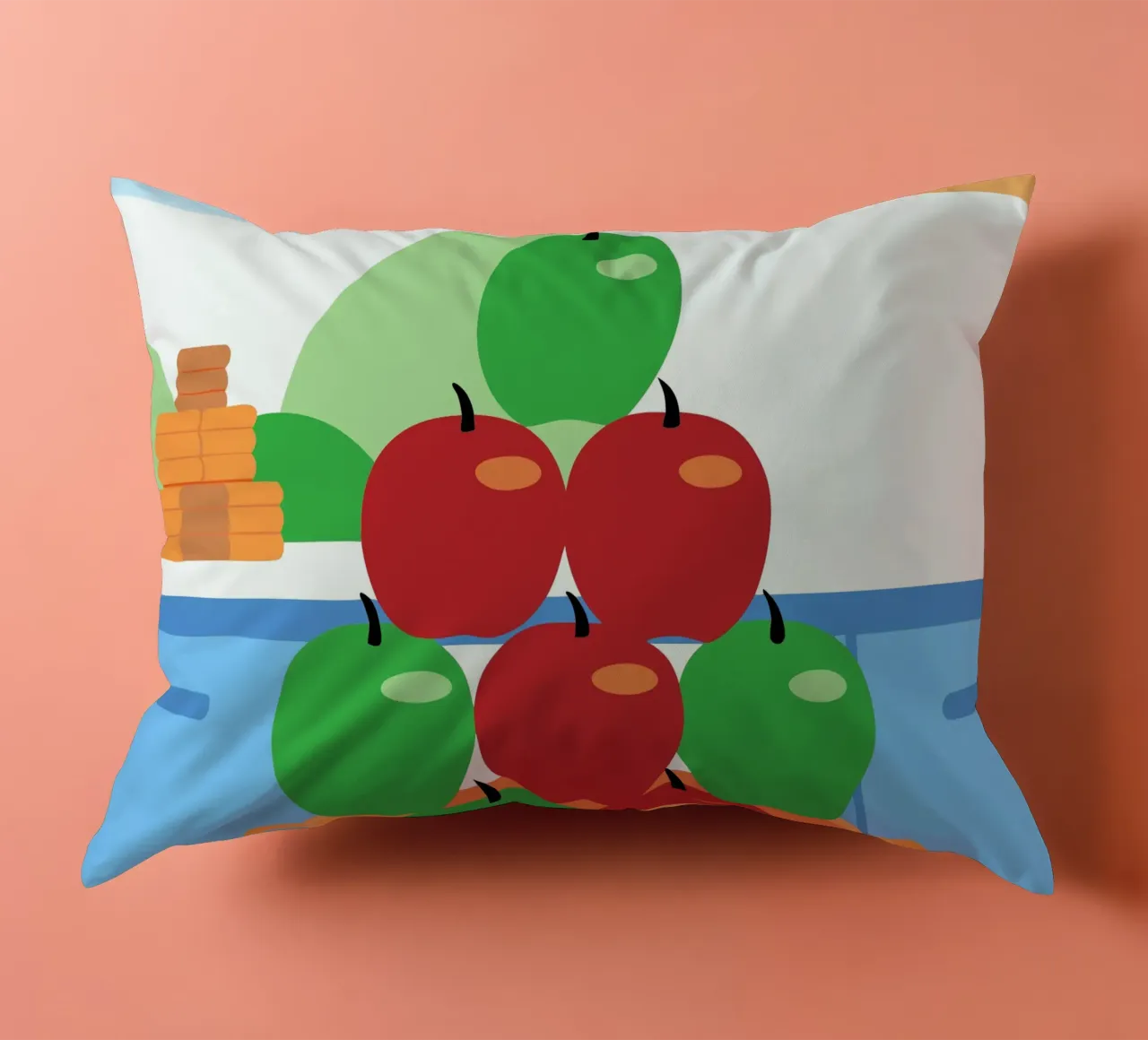 Mele rosse e verdi in vaso cuscino da OFFICIAL FRUIT & VEGETABLES