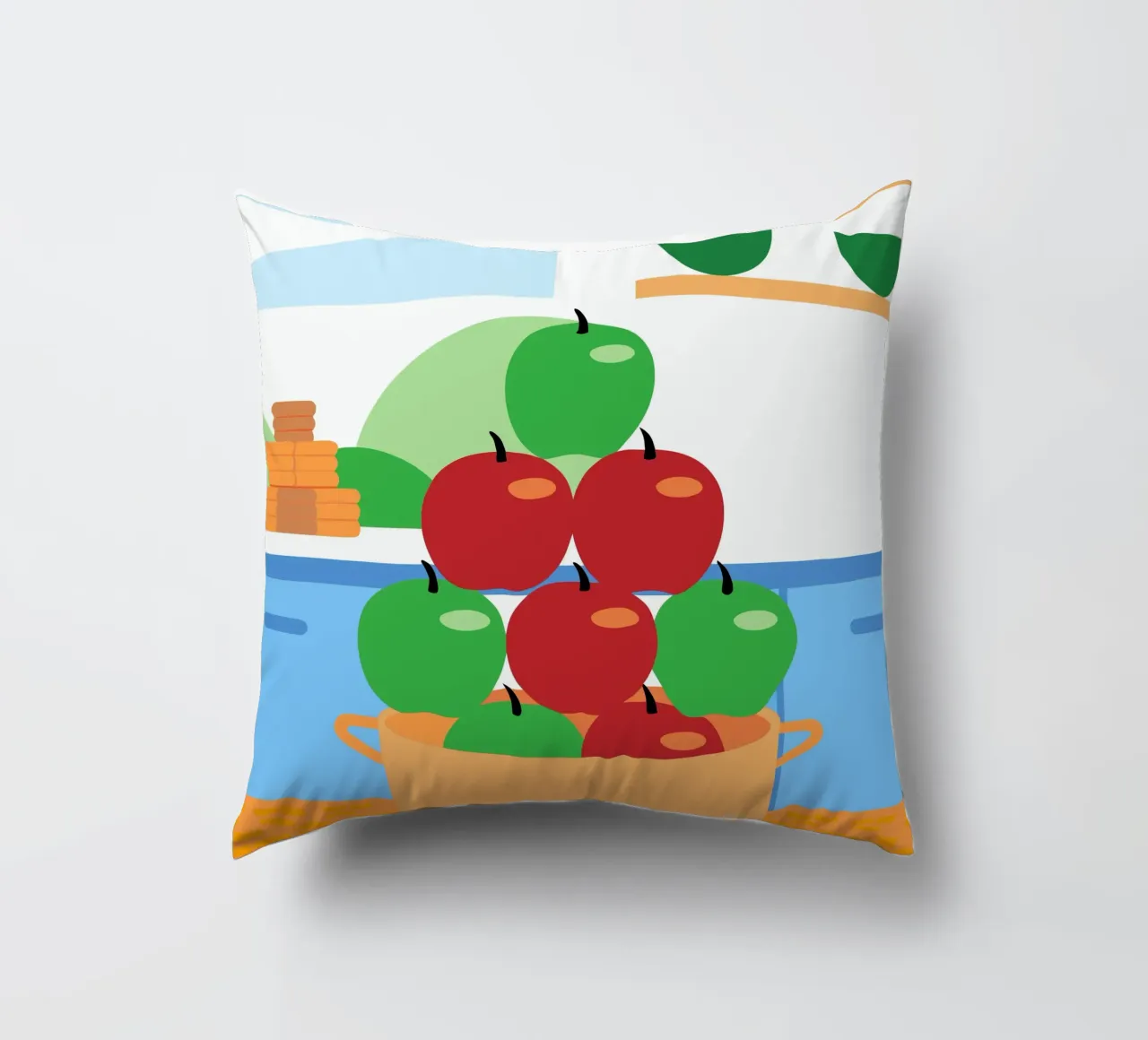 Mele rosse e verdi in vaso cuscino da OFFICIAL FRUIT & VEGETABLES