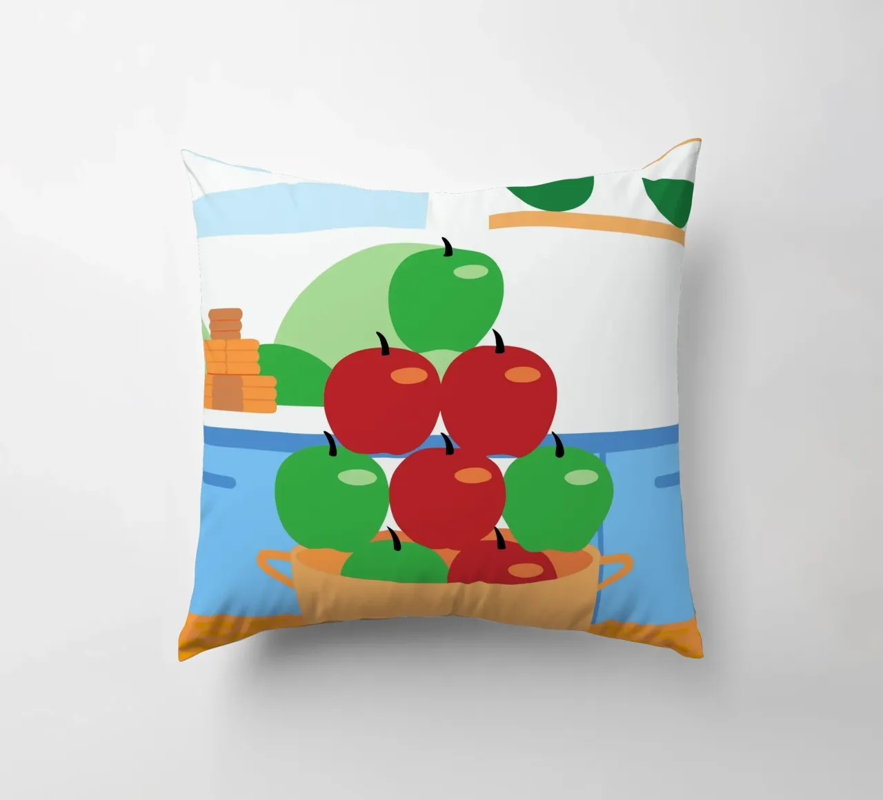 Mele rosse e verdi in vaso cuscino da OFFICIAL FRUIT & VEGETABLES
