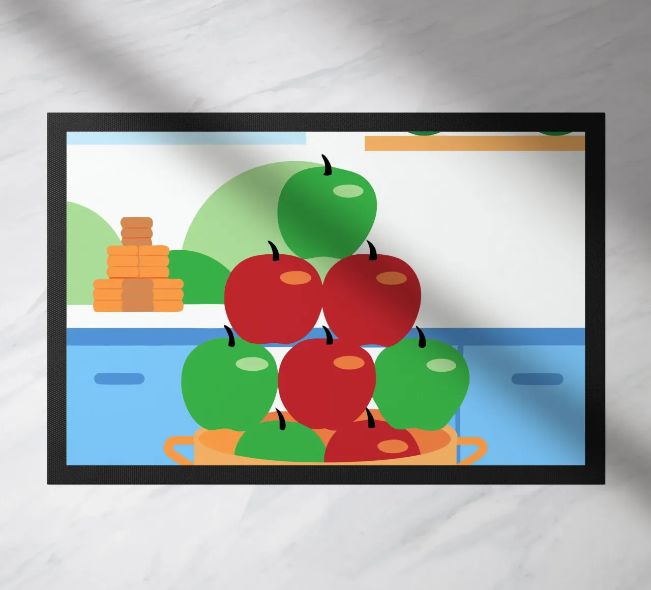 Mele rosse e verdi in vaso zerbino da OFFICIAL FRUIT & VEGETABLES
