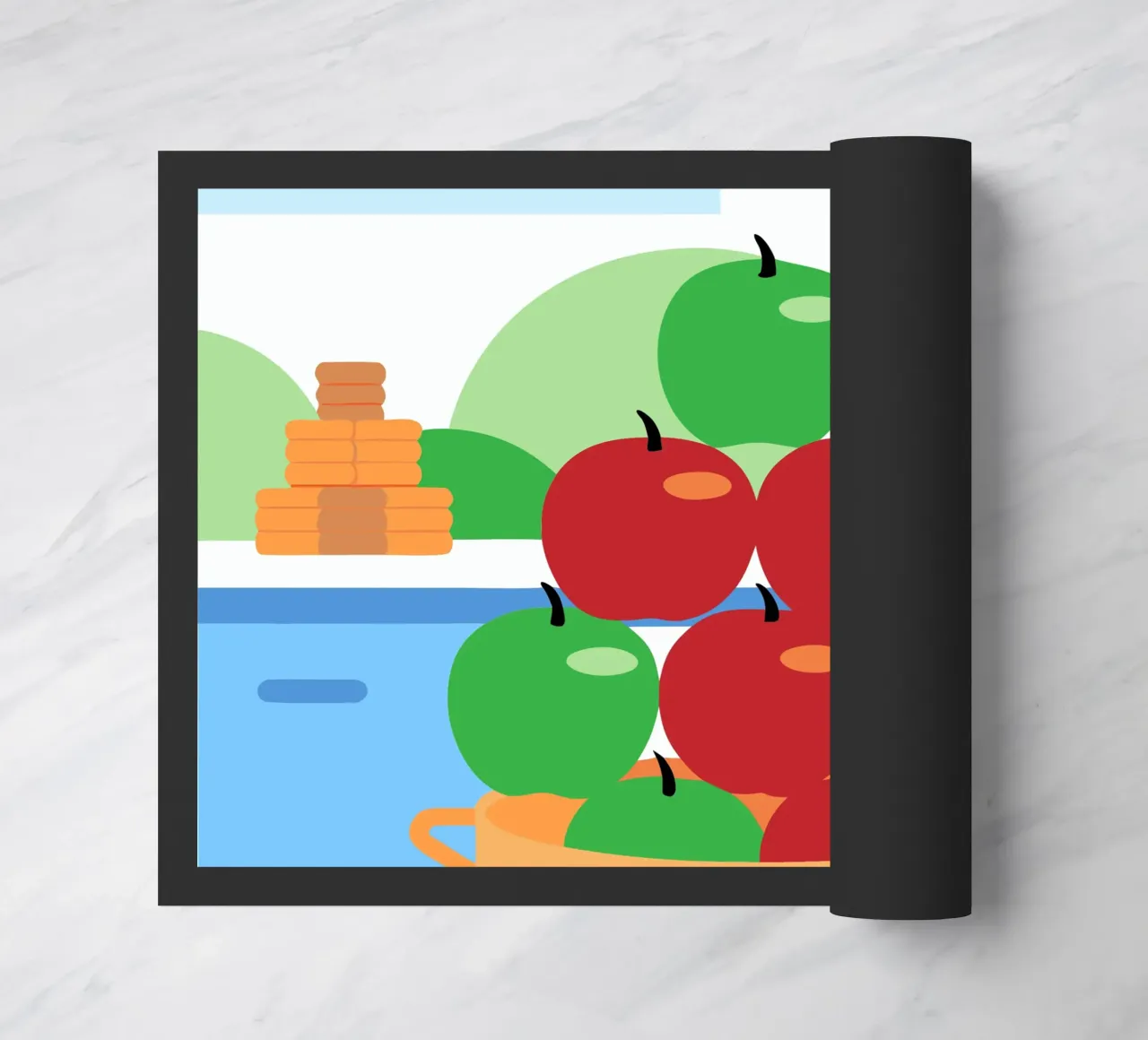 Mele rosse e verdi in vaso zerbino da OFFICIAL FRUIT & VEGETABLES