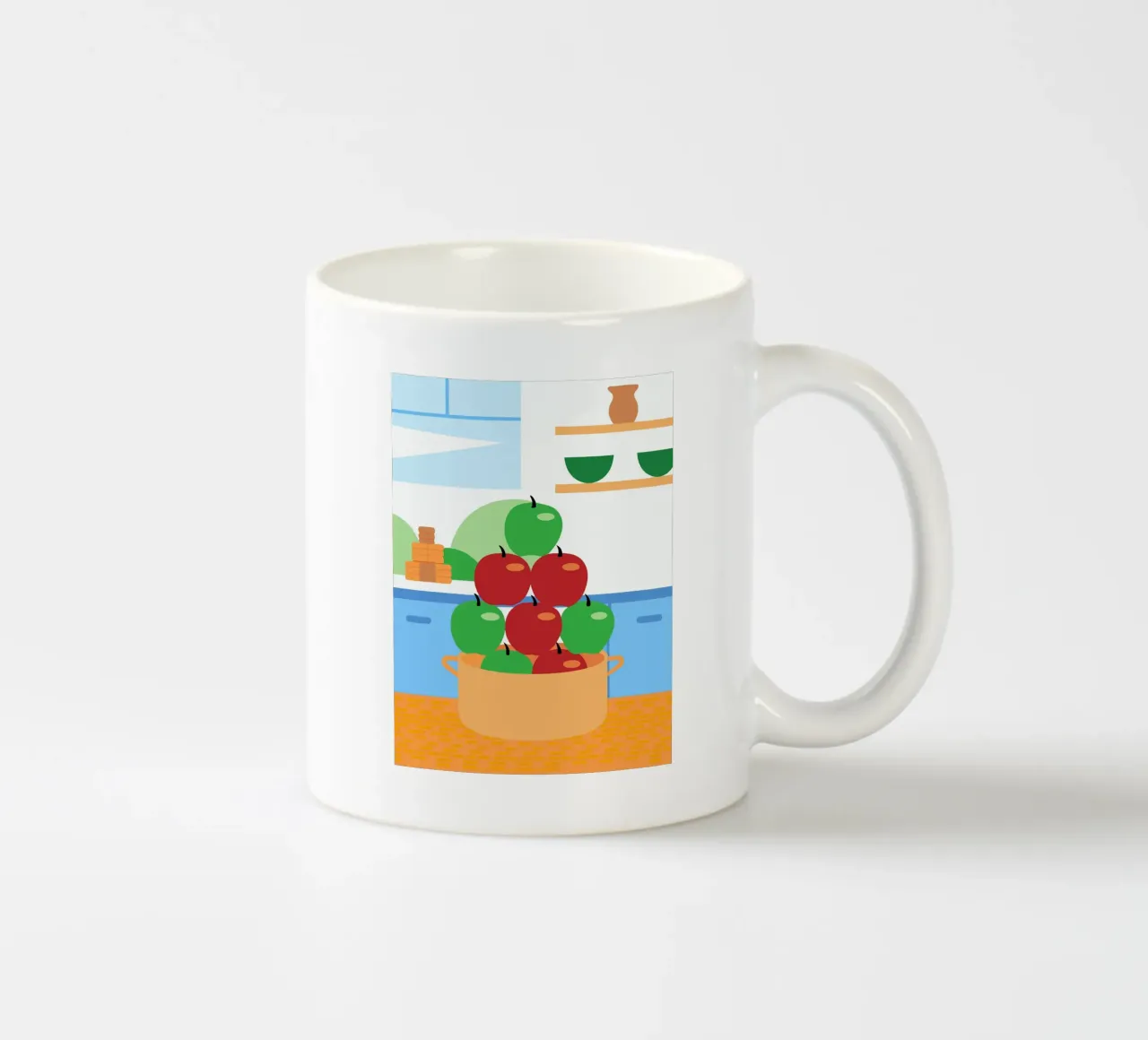 Mele rosse e verdi in vaso tazza in ceramica da OFFICIAL FRUIT & VEGETABLES