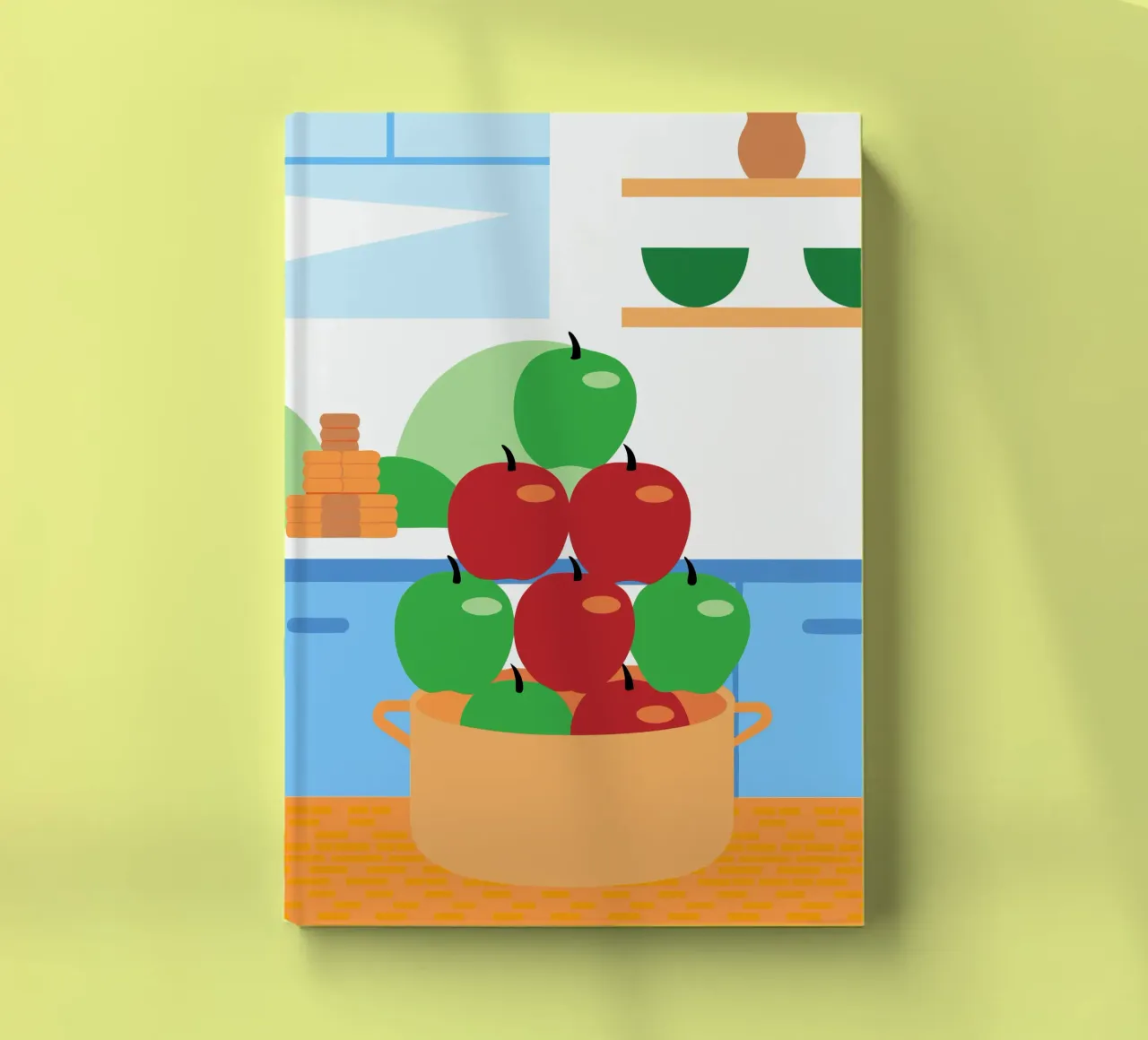 Red and Green Apples in a Pot notebook by OFFICIAL FRUIT & VEGETABLES