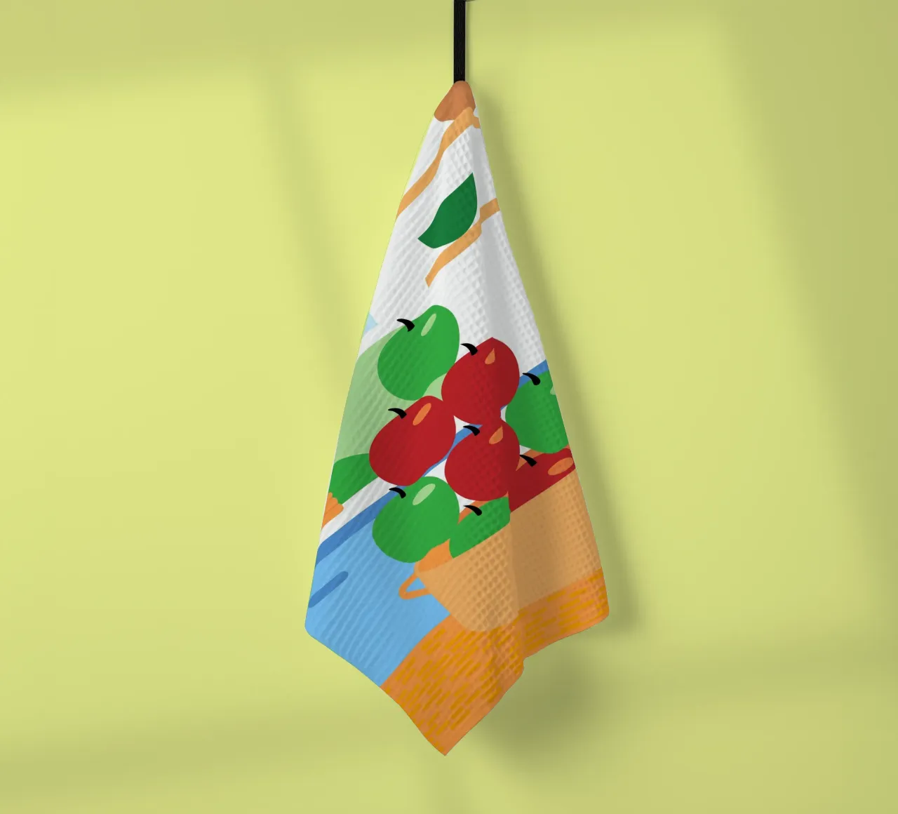 Mele rosse e verdi in vaso canovaccio da cucina da OFFICIAL FRUIT & VEGETABLES