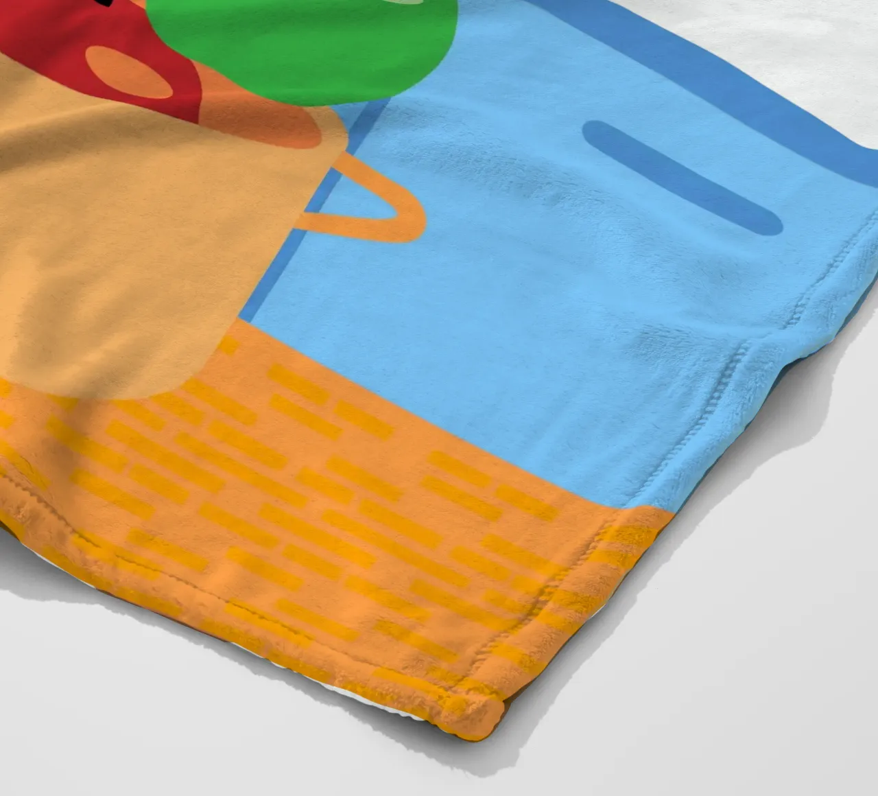 Mele rosse e verdi in vaso coperta in pile da OFFICIAL FRUIT & VEGETABLES