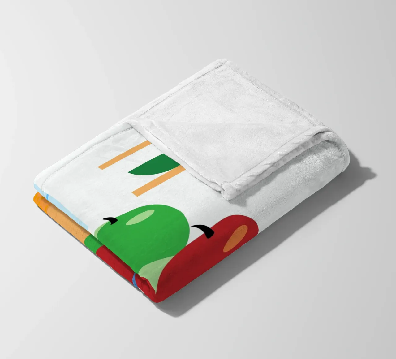 Mele rosse e verdi in vaso coperta in pile da OFFICIAL FRUIT & VEGETABLES